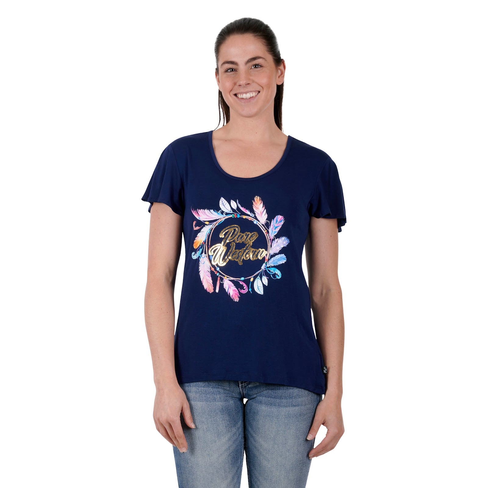 Pure Western Womens Dylan Short Sleeve Tee%