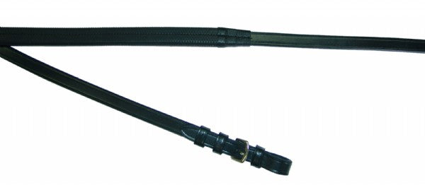 Enzo Rubber Grip Reins Leather (Pastel Brown)