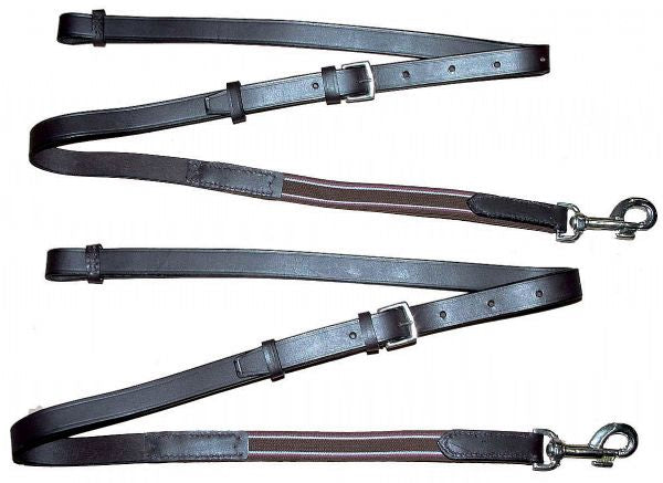 Leather Side Reins w/ Elastic
