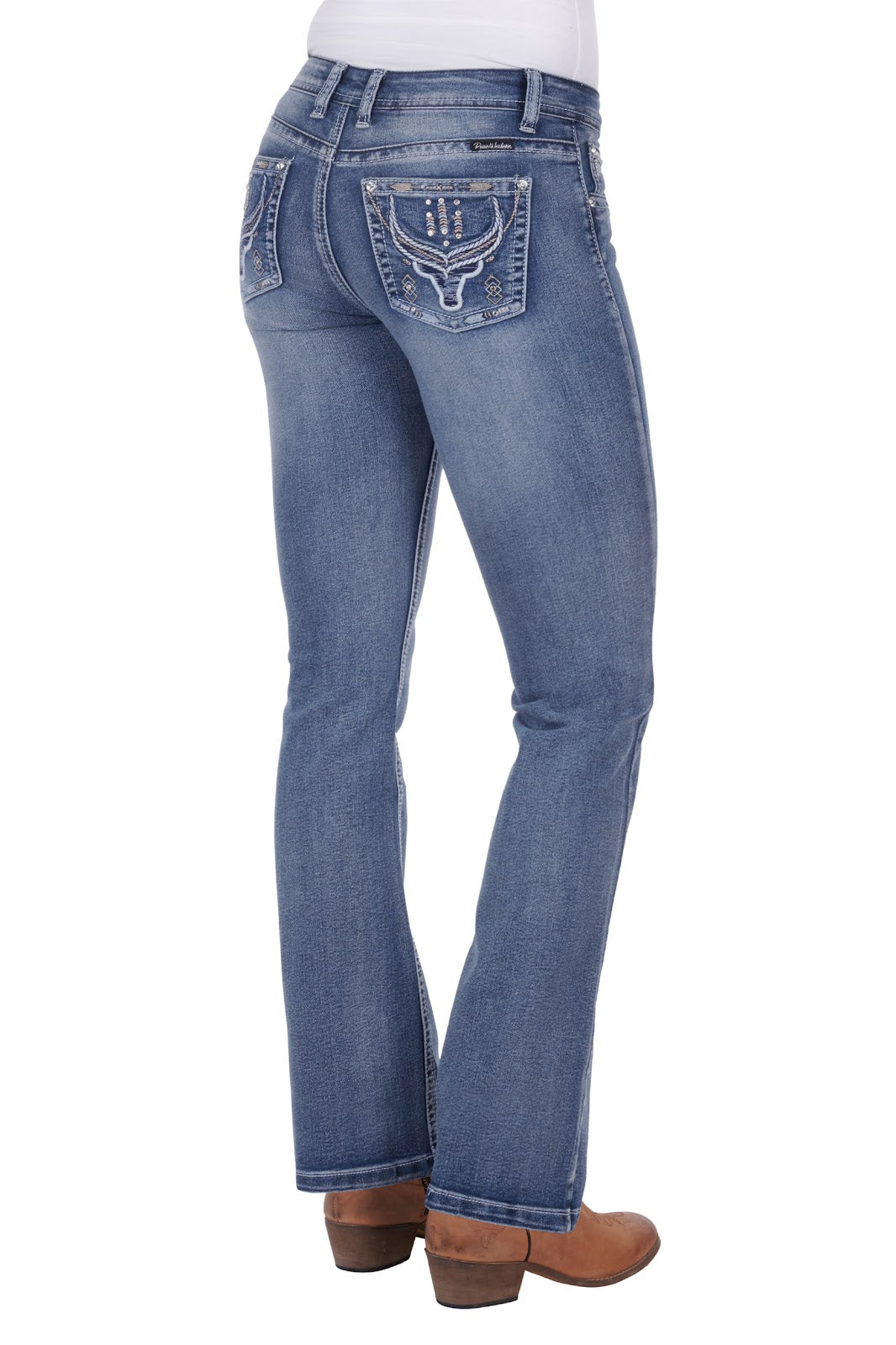 Pure Western Aztec Bootcut Jean 34