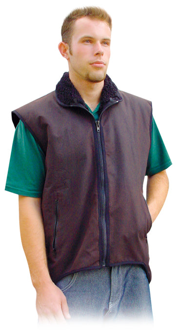 Oilskin Vest Fleece Lined%
