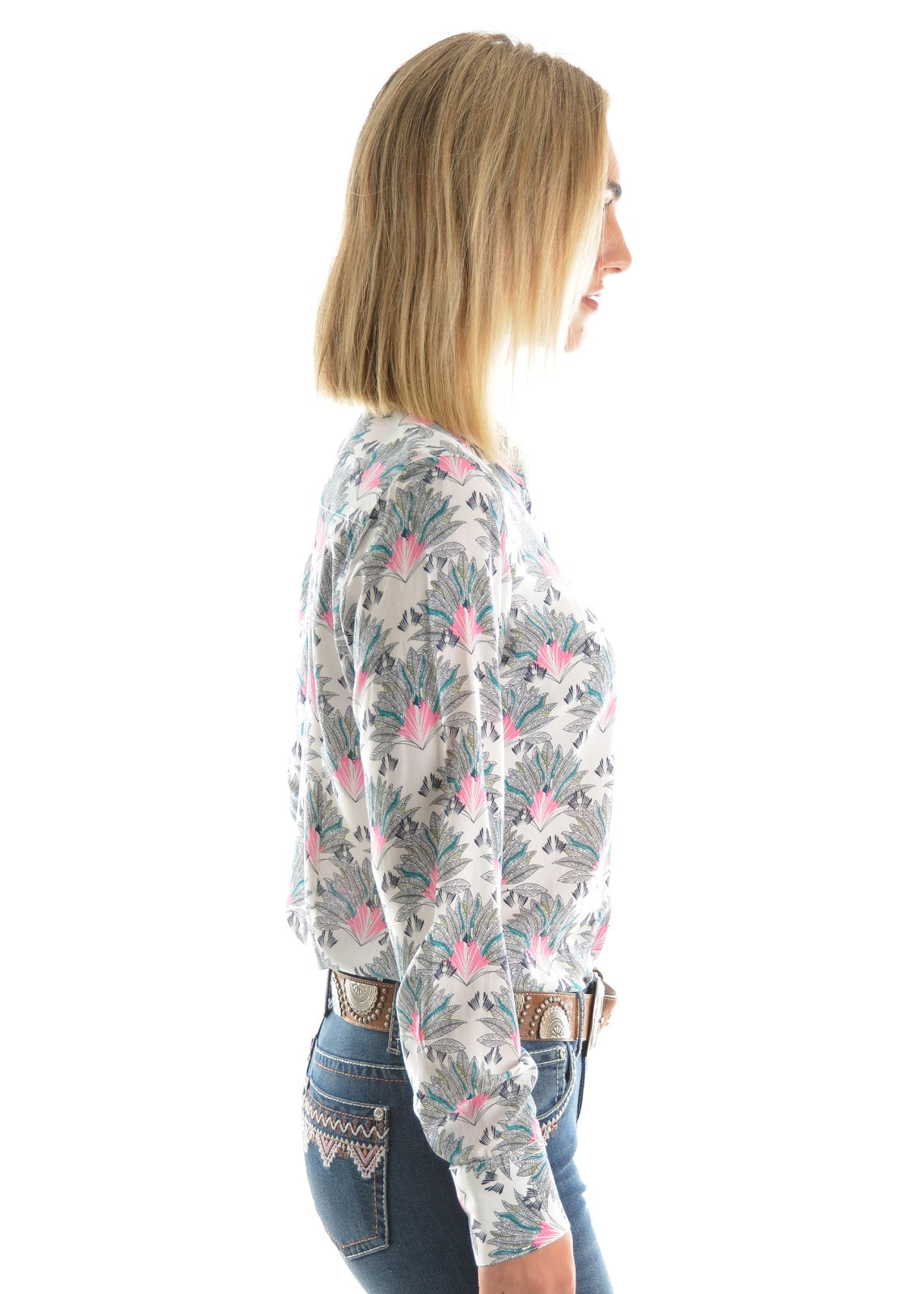Pure Western Womens Tilda Long Sleeve Shirt%