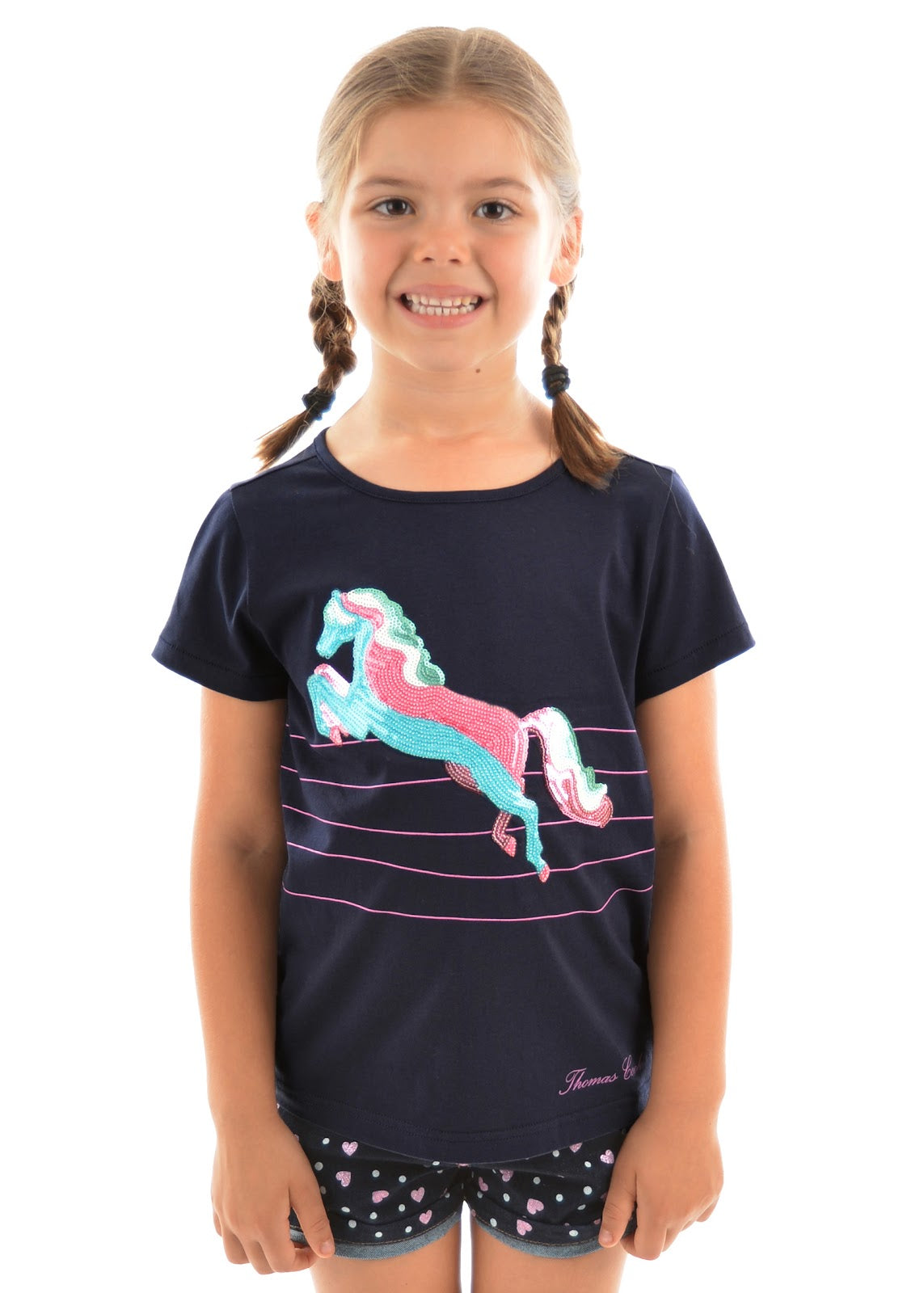 Thomas Cook Girls Sequin Horse Tee%