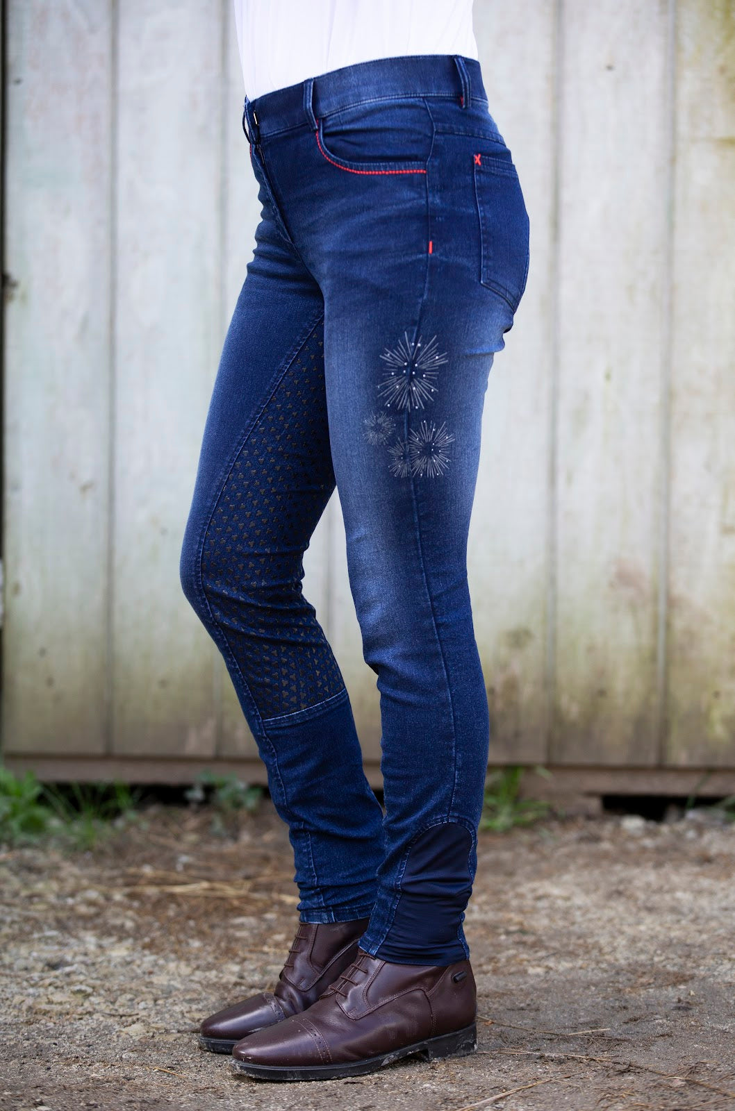 Cooper Allan Skylar Denim Breech with Gel Grip%