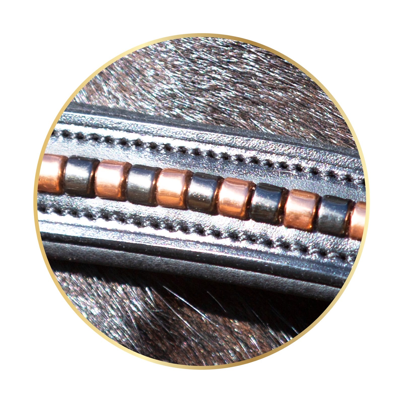 Enzo Amy Rosegold Clincher Bridle%