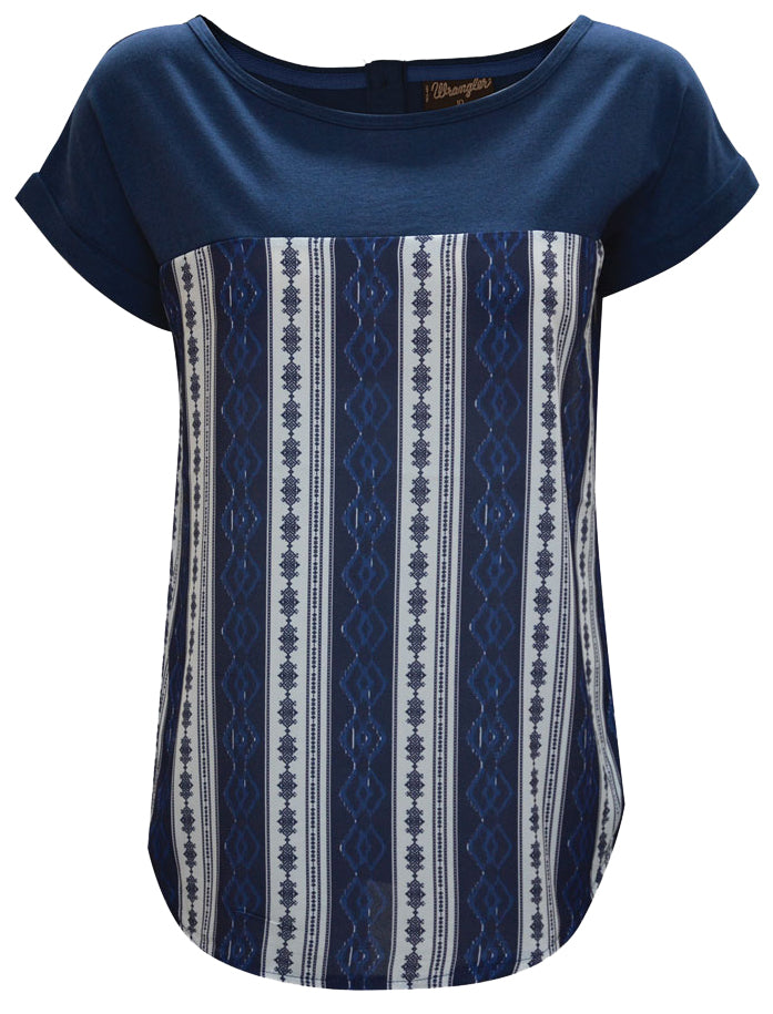 Wrangler Womens Myra Short Sleeve Top%
