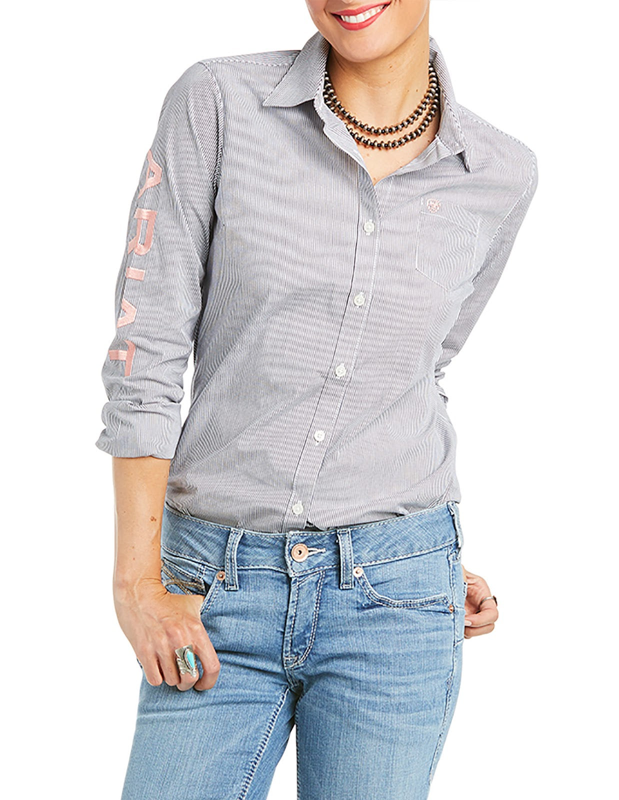 Ariat Womens Team Kirby Long Sleeve Shirt%