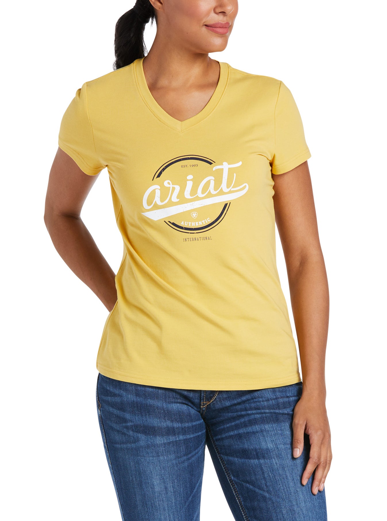 Ariat Wms Authentic Logo S/S%