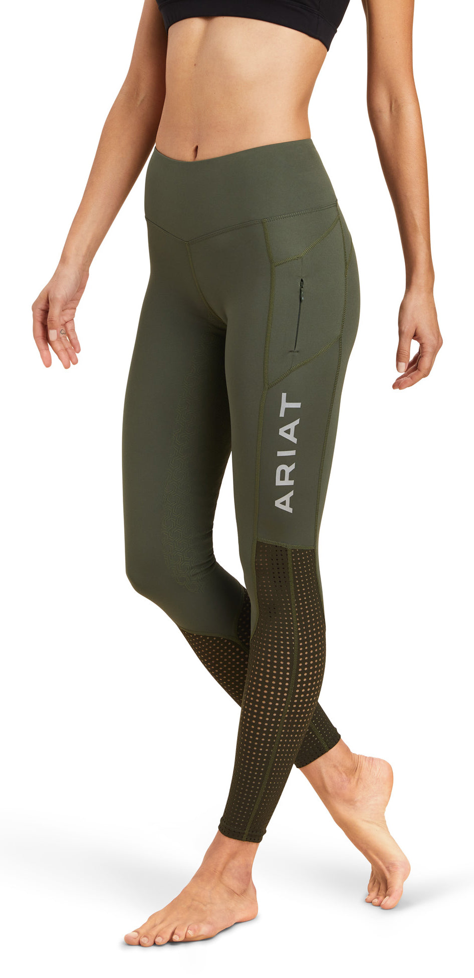 Ariat Wms Eos FS Tight % Plum Grey / Large