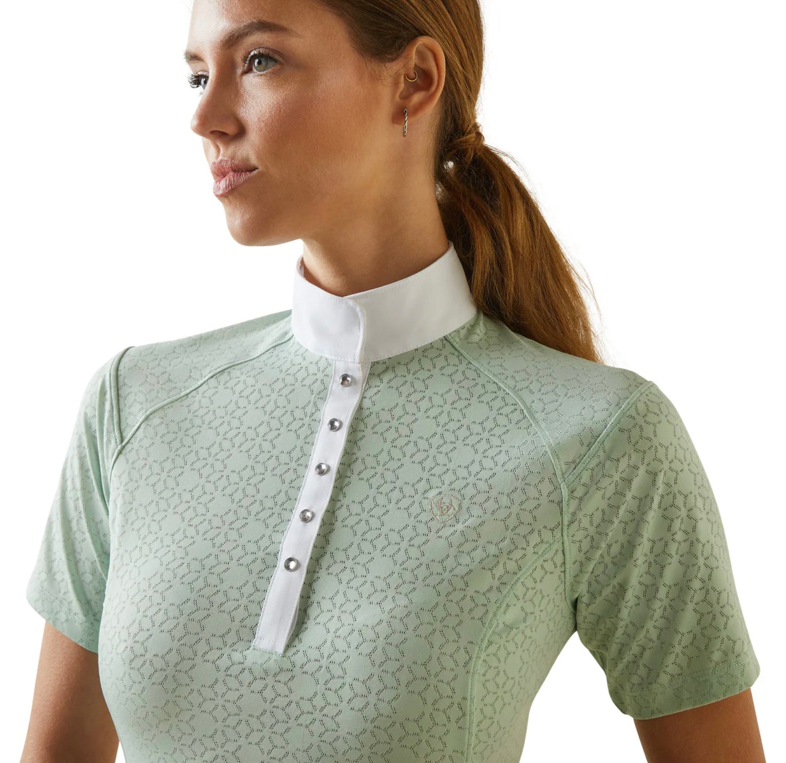 Ariat Wms Showstopper Show Shirt Aqua / Large