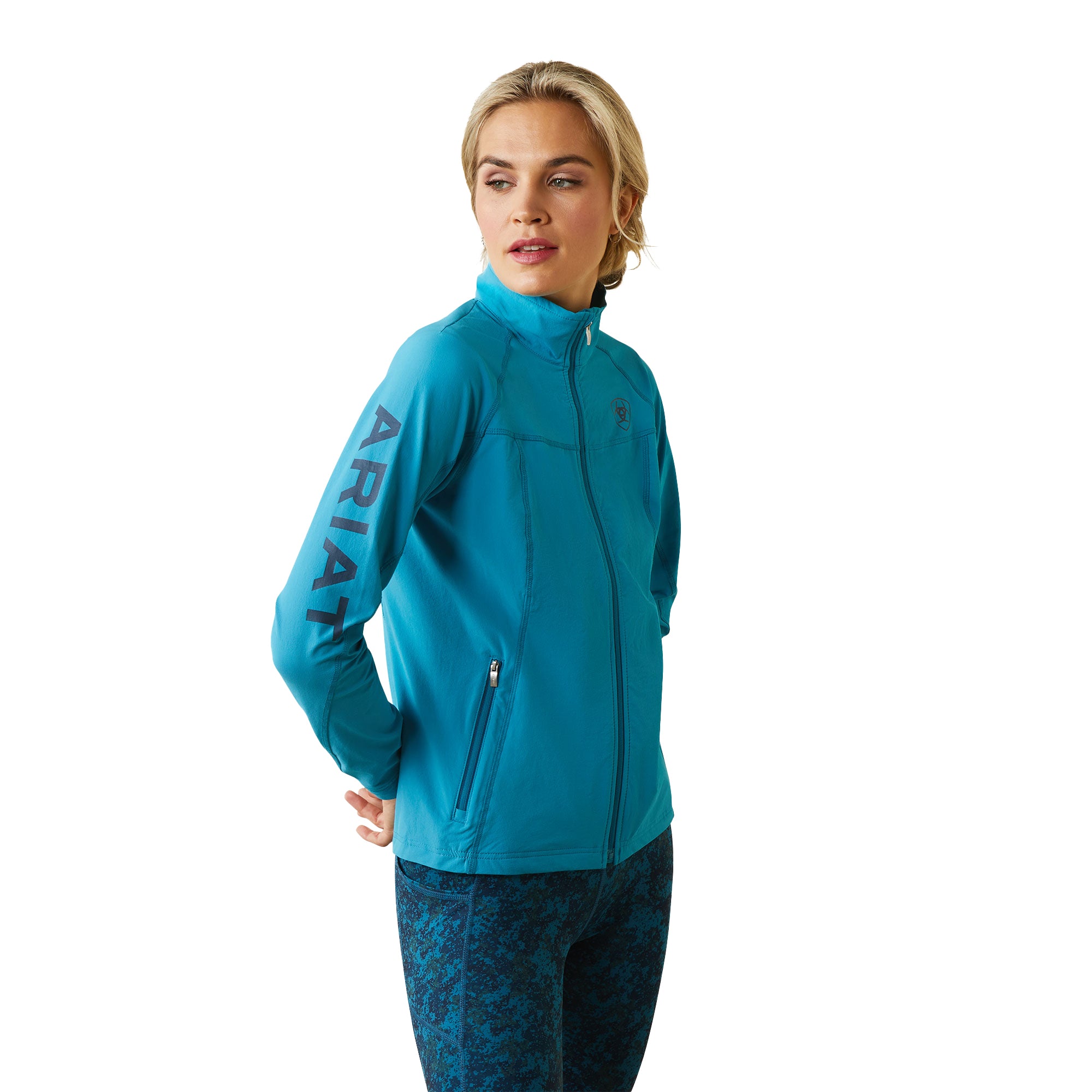 Ariat Wms Agile Softshell Jkt % Blue / Large