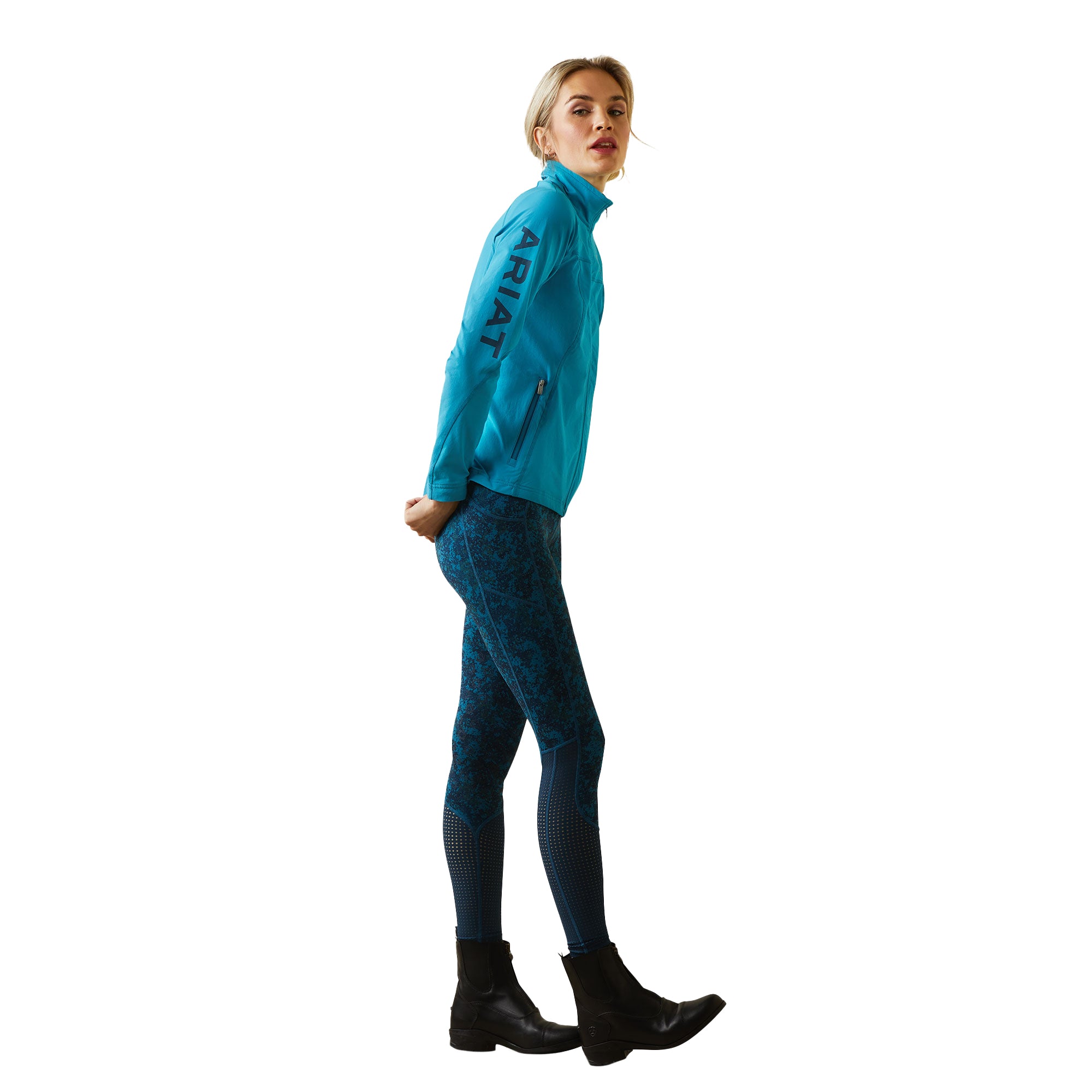 Ariat Wms Agile Softshell Jkt % Blue / Large