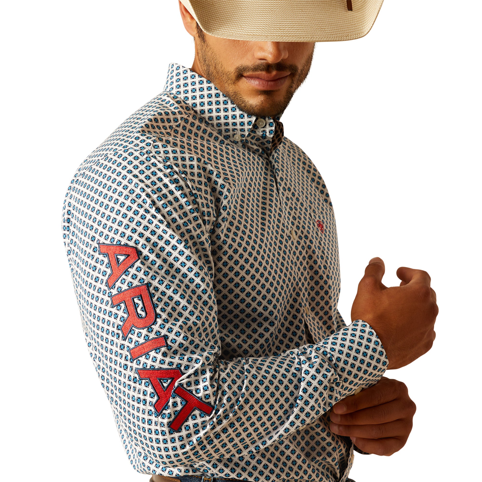 Ariat Mns Team Lochlan Shirt White / X Large