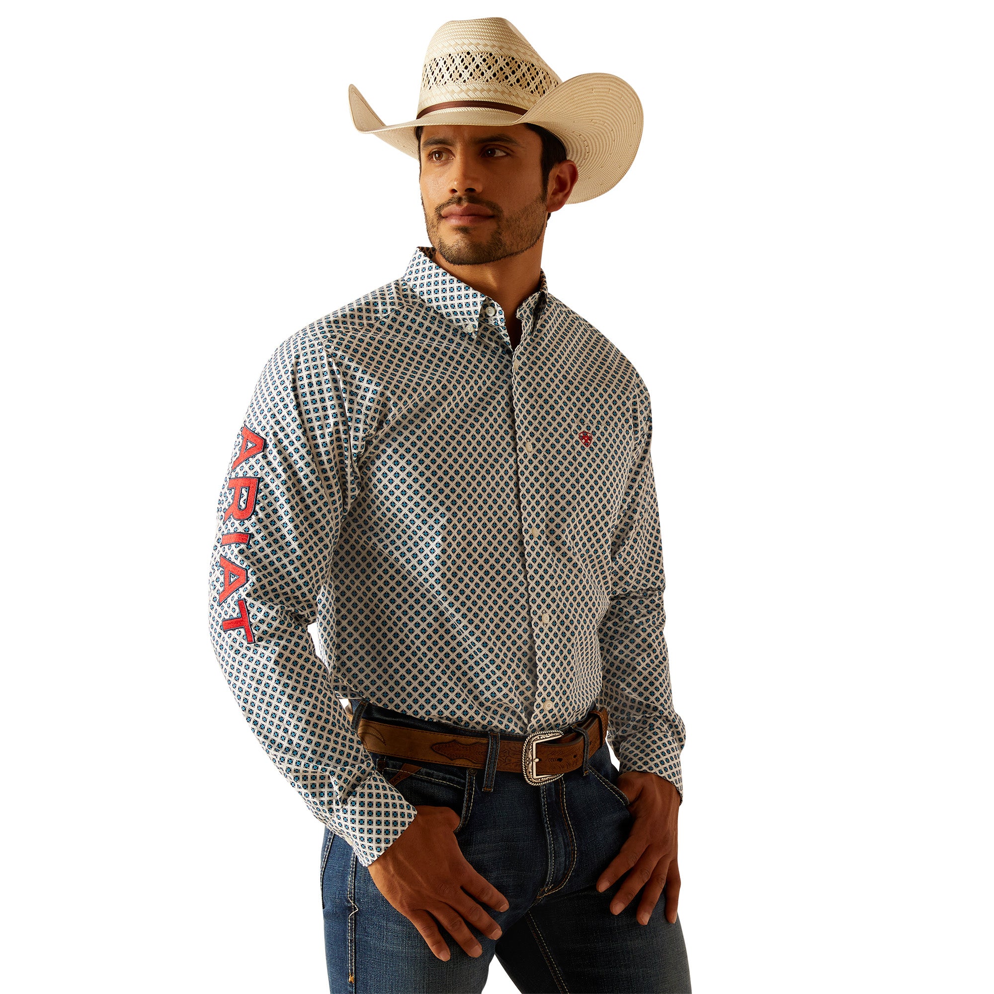Ariat Mns Team Lochlan Shirt White / X Large
