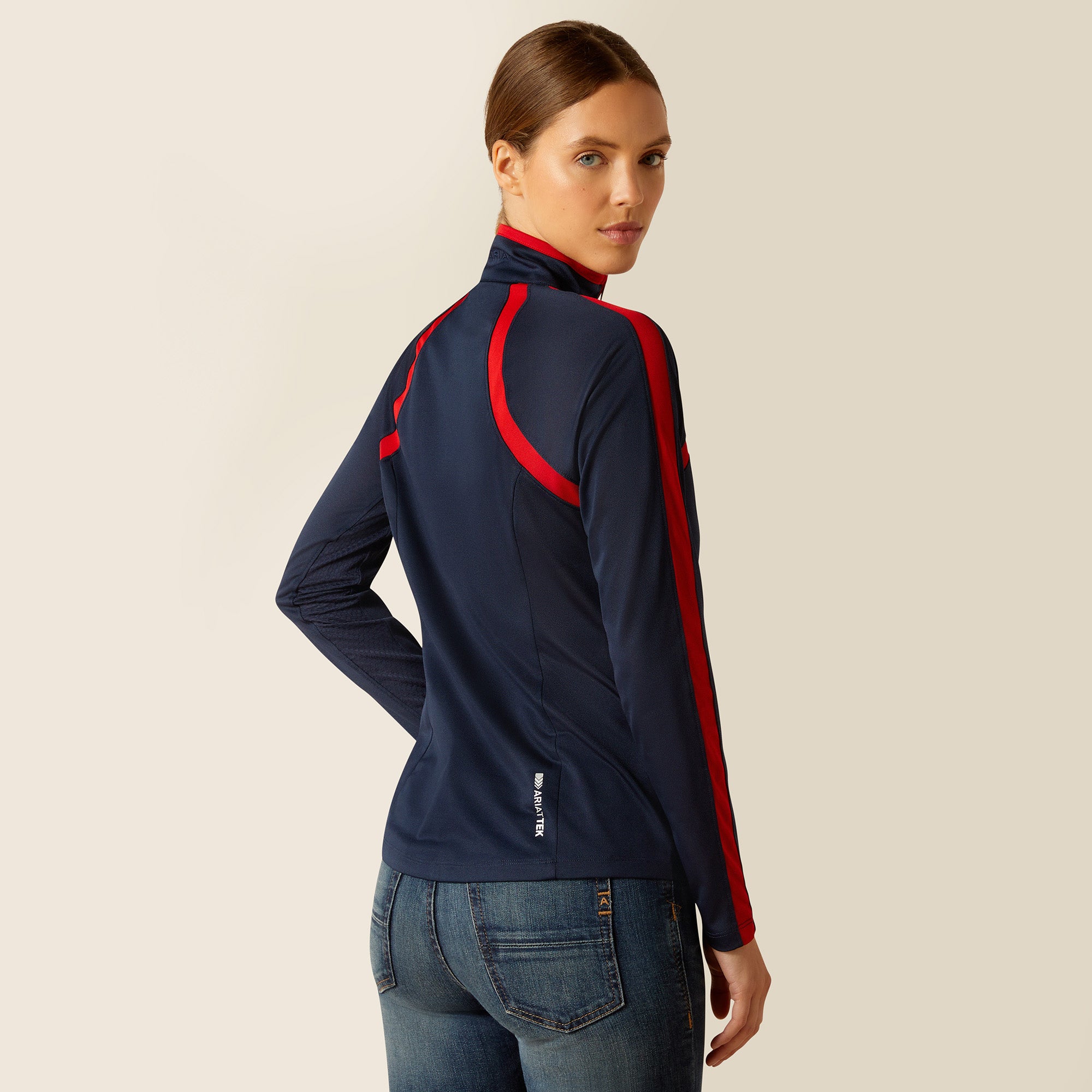 Ariat Wms Sunstopper 3.0 Navy/Red / Large