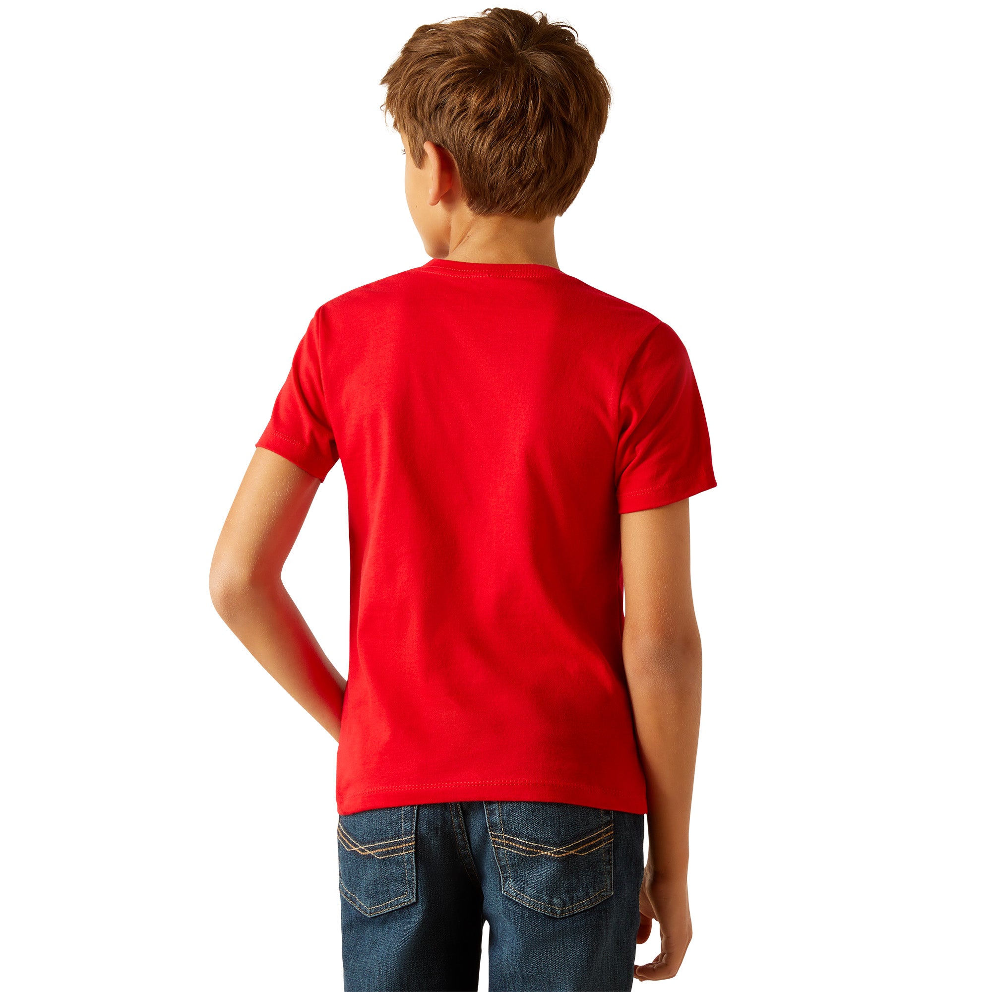 Ariat Boys Kid S/S T-Shirt Red / Large