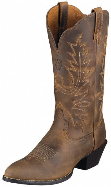 Ariat Womens Western R Toe Brown / 11