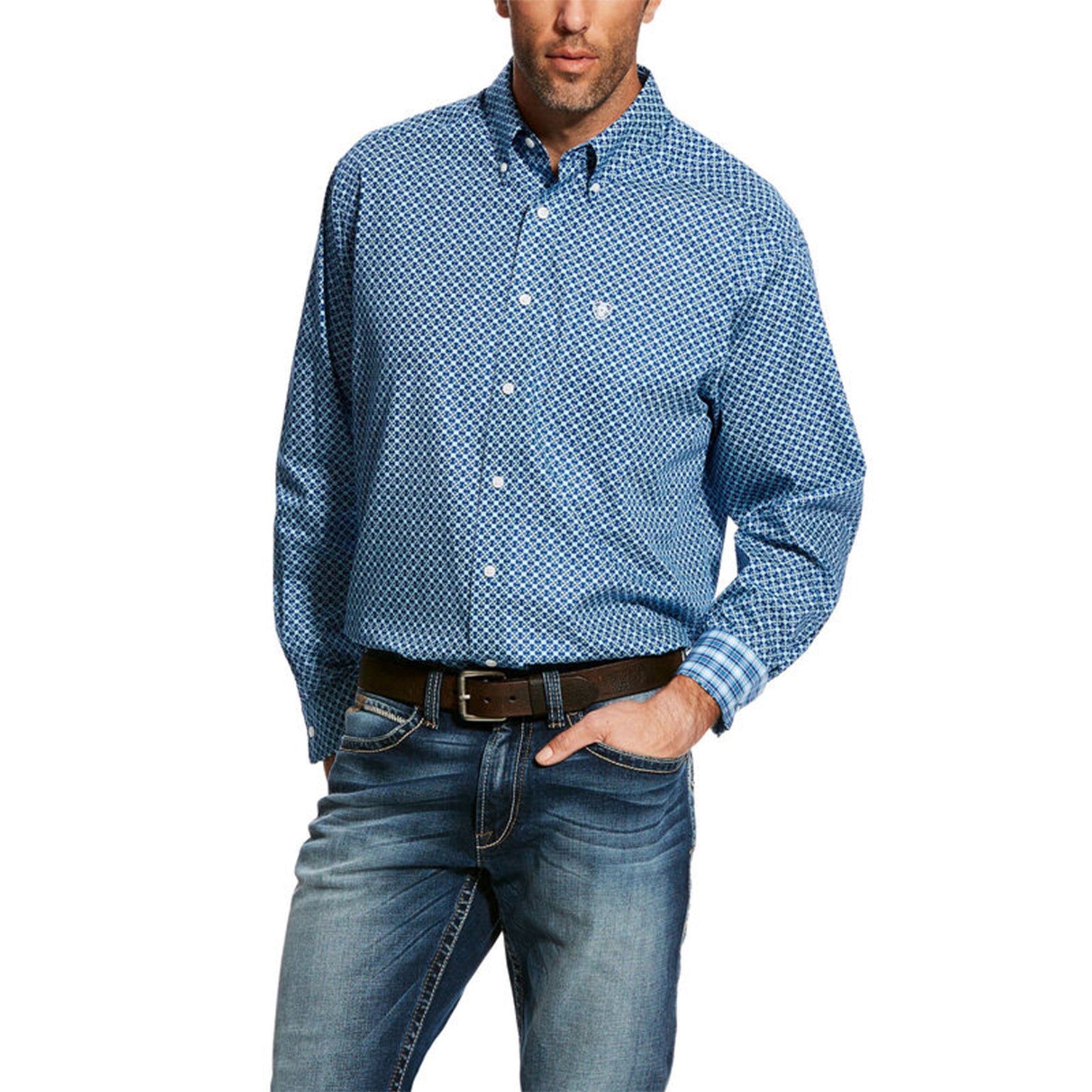 Ariat Mens Kampsen Print Shirt%