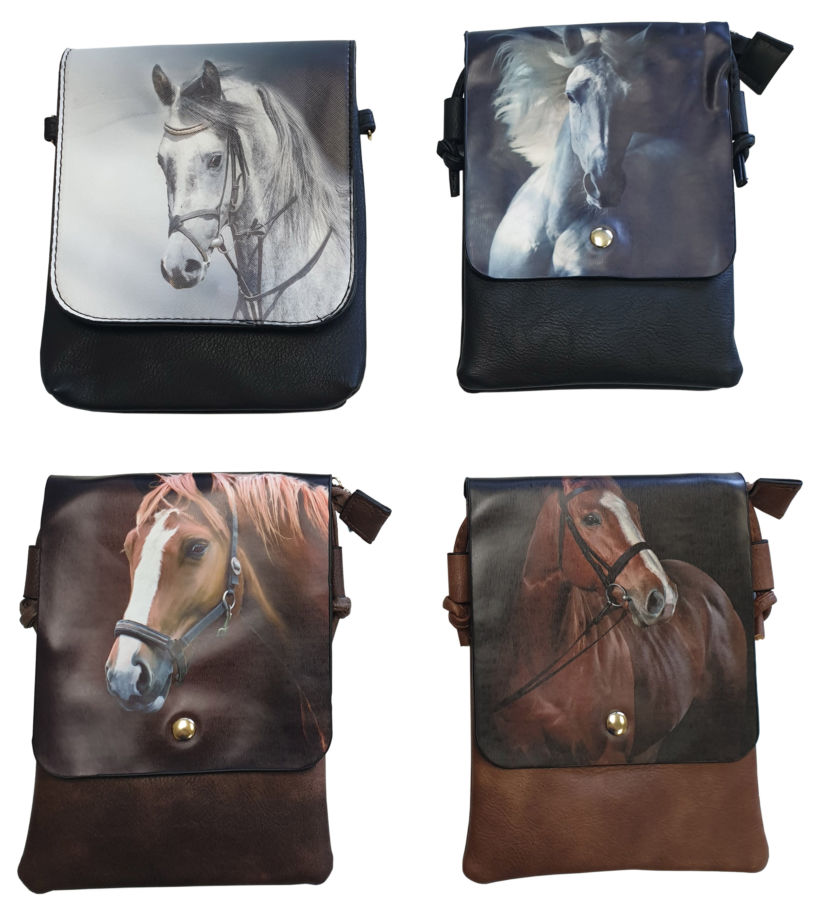 Horse Print Shoulder Bag (Asst)