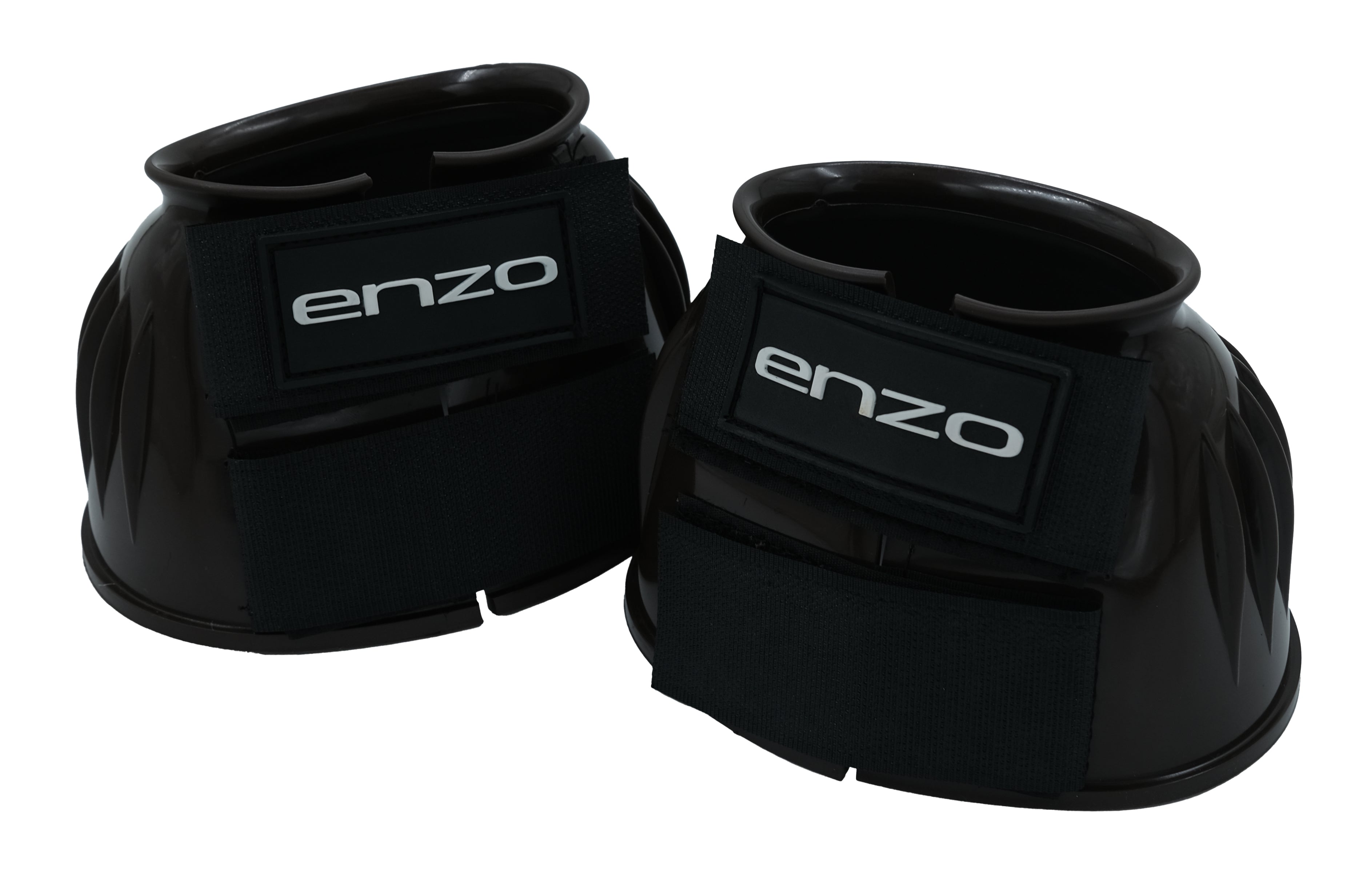 Enzo PVC Bell Boot Velcro Black / Large