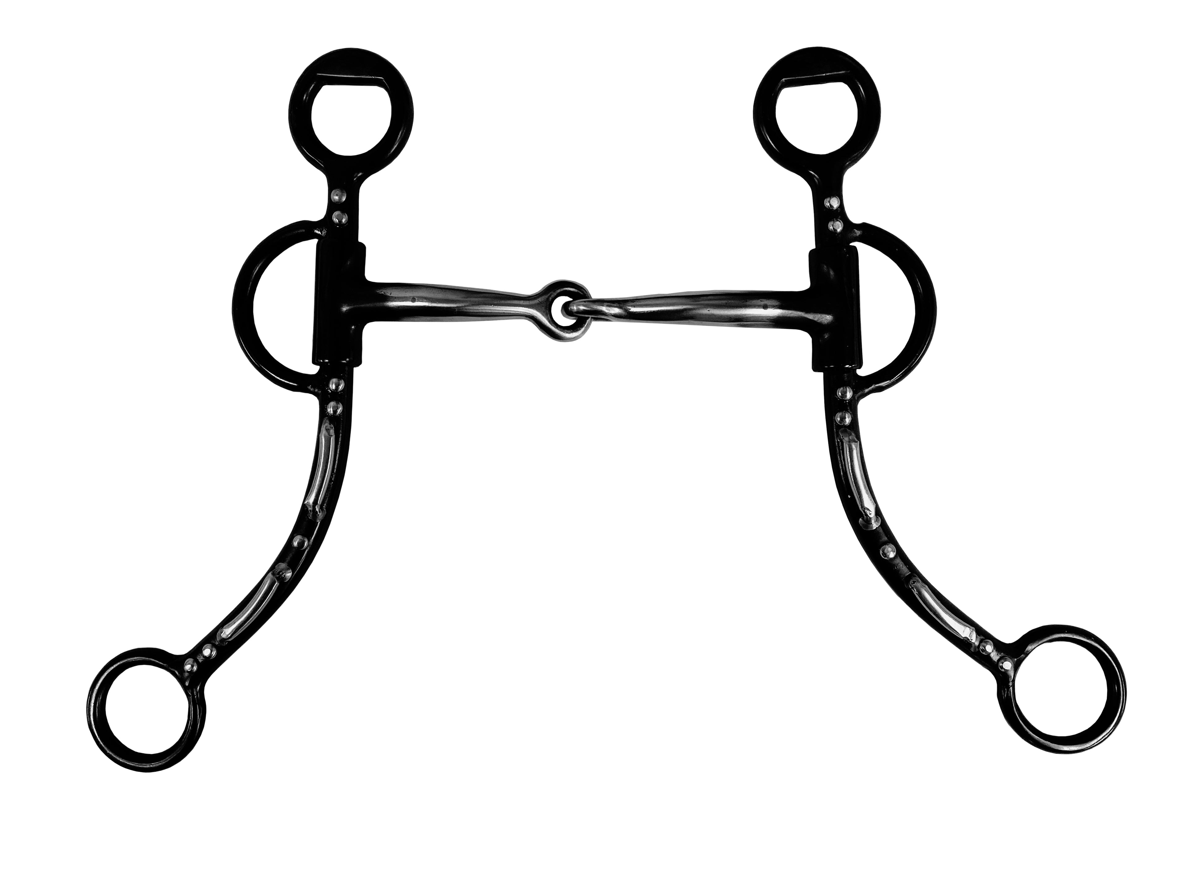 Western Silver Snaffle Bit w/ Shanks(5.0