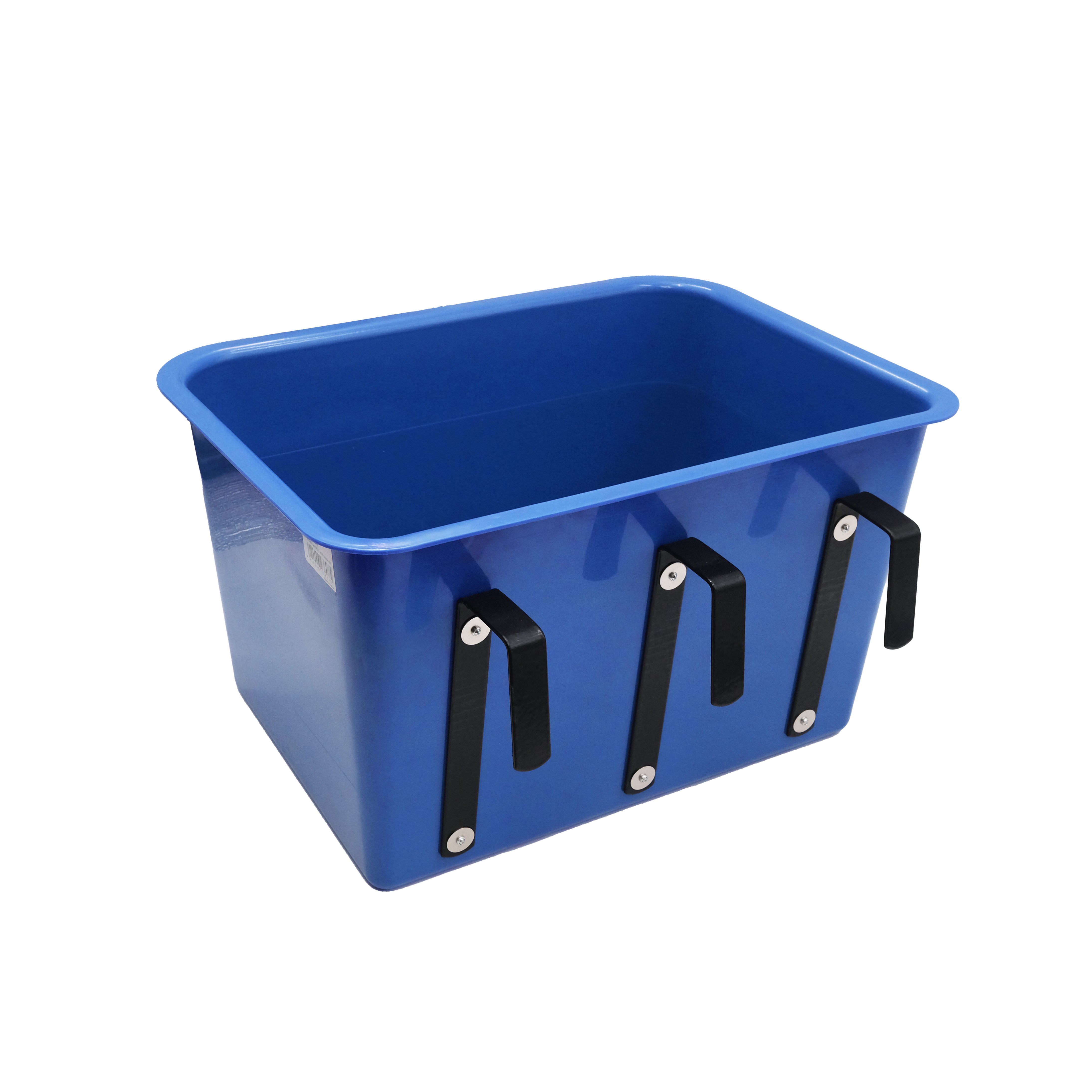 O/Fence Feed Bin w/3 brackets Blue / All