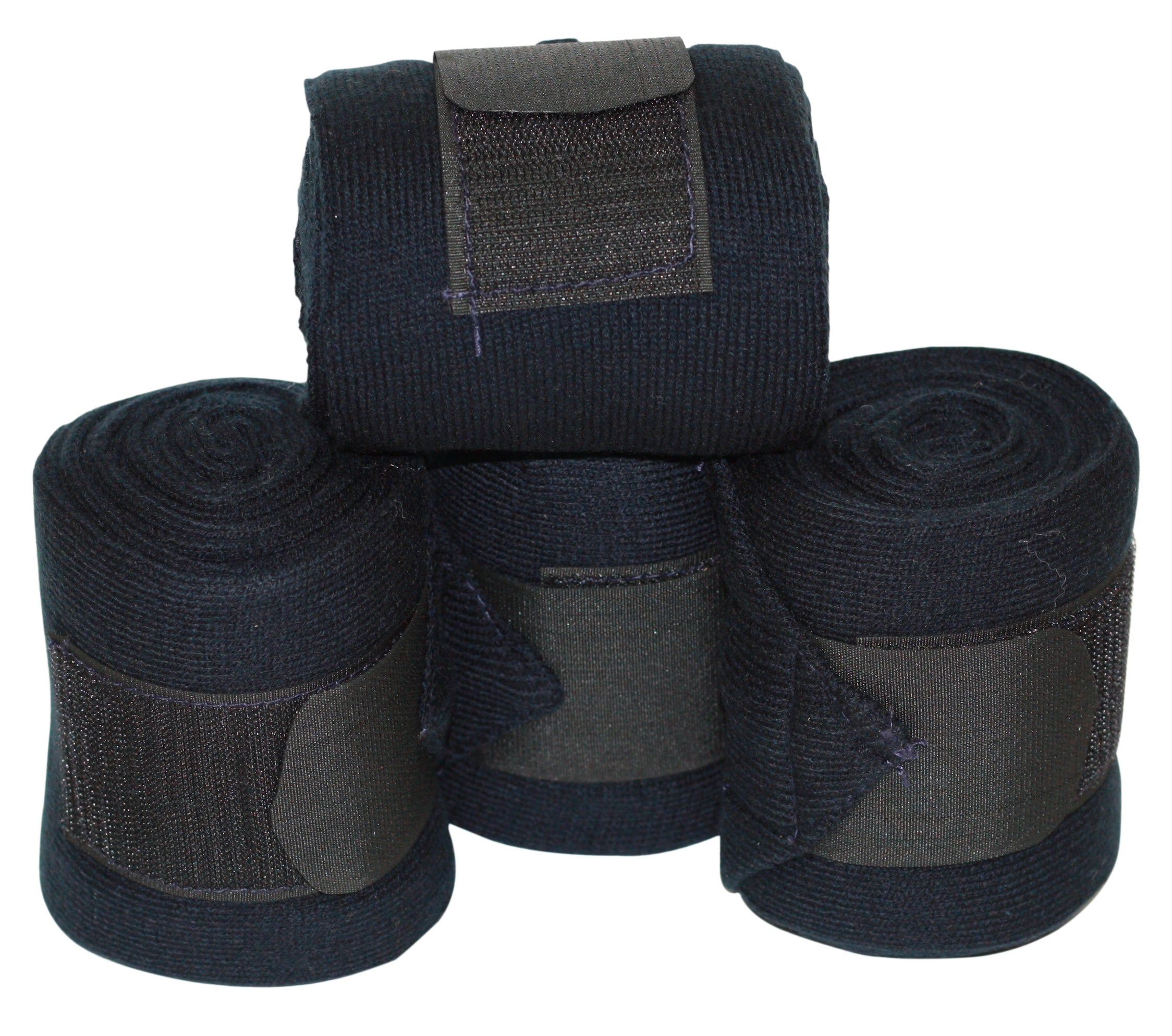Knitted Bandages Set of 4 Black / All