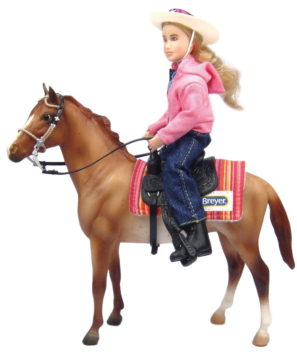 Breyer FS Western Horse and Rider%