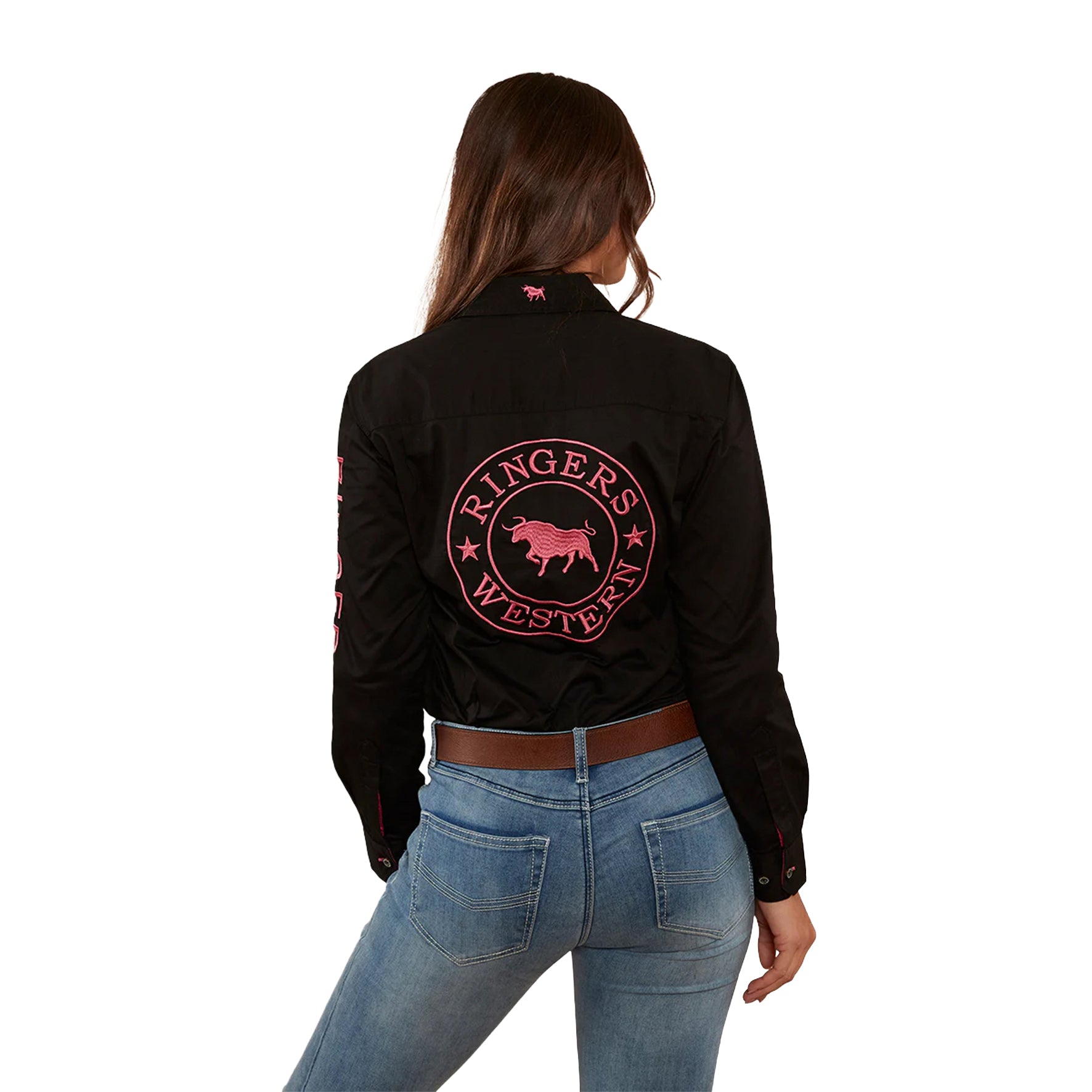 C-Ringers Jillaroo FB Shirt (8 Black/Mel))