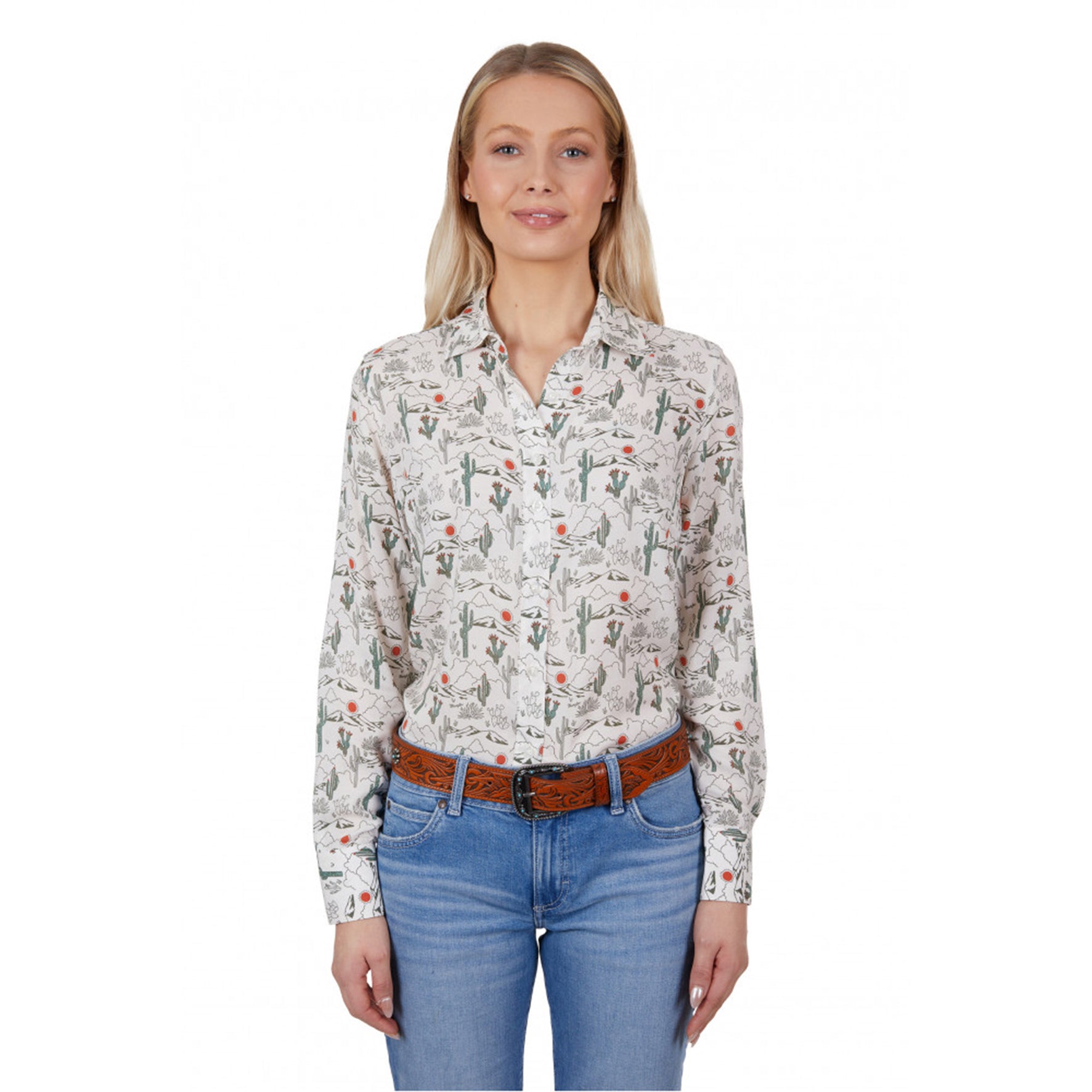C-Wrangler Womens Sadie Long Sleeve Shirt (16)