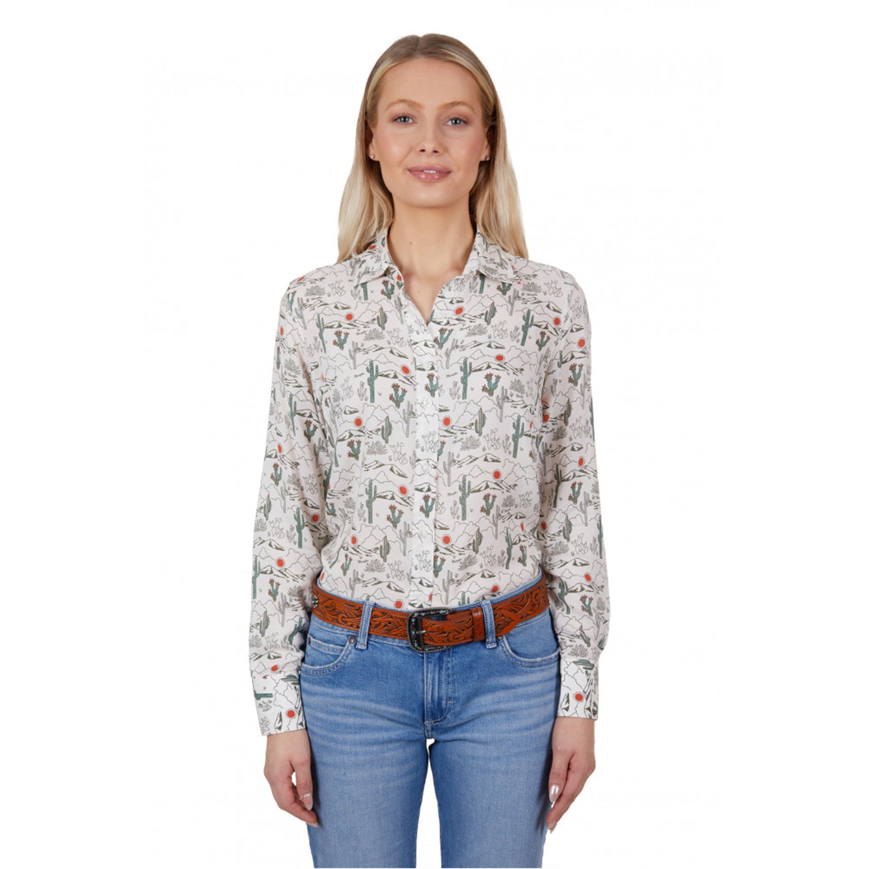 C-Wrangler Womens Sadie Long Sleeve Shirt (20)