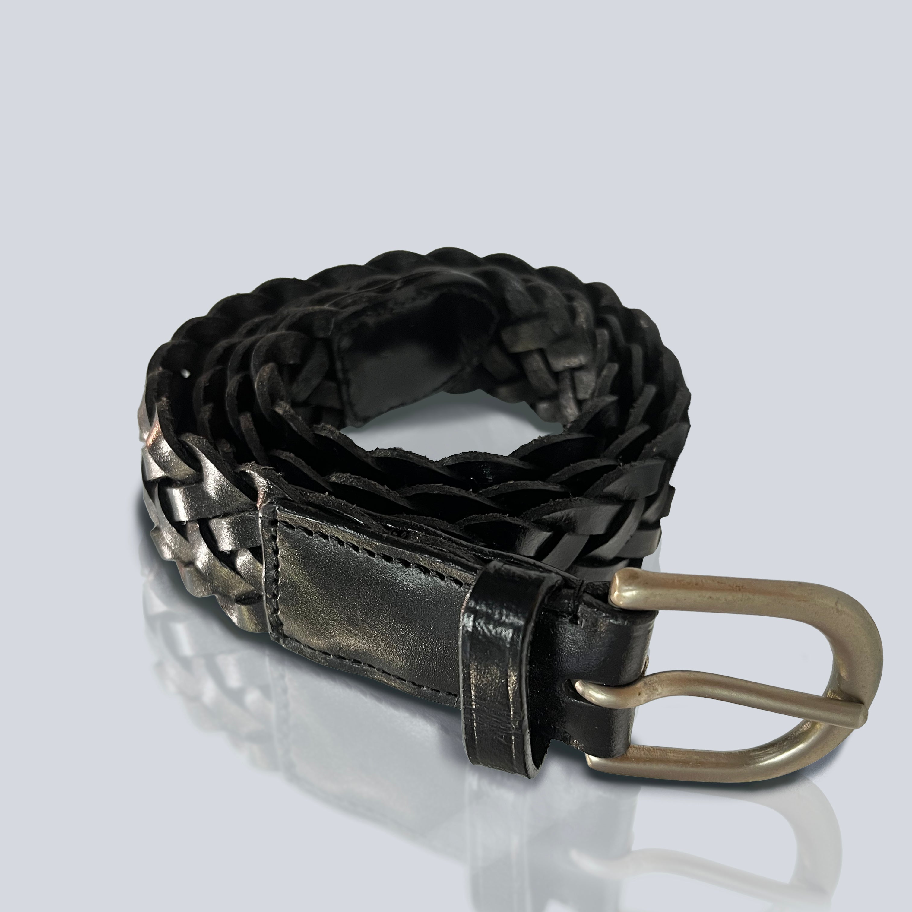 Enzo Braided Belt Black / 100