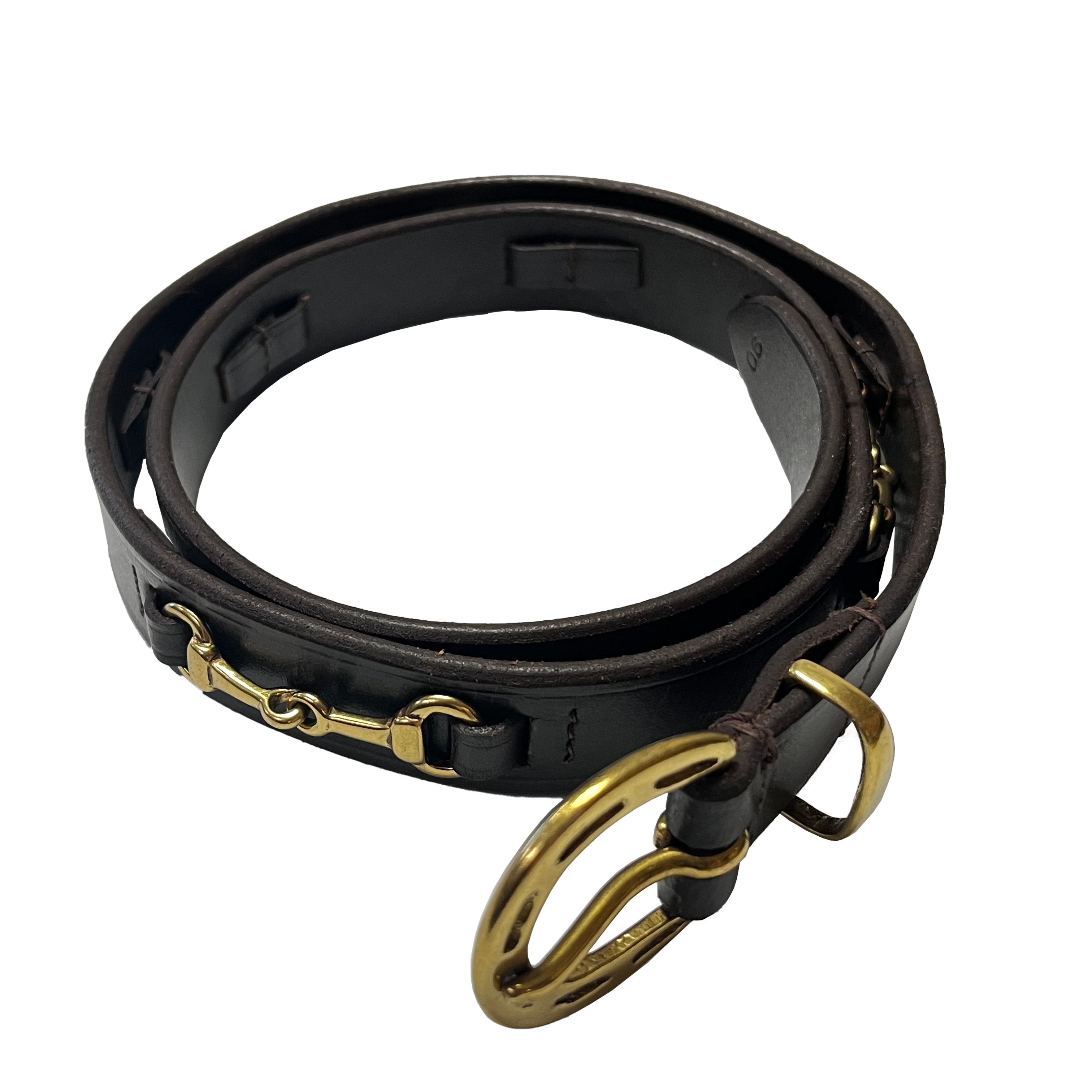 Enzo Leather Belt w/Bits Black/Silver / 85
