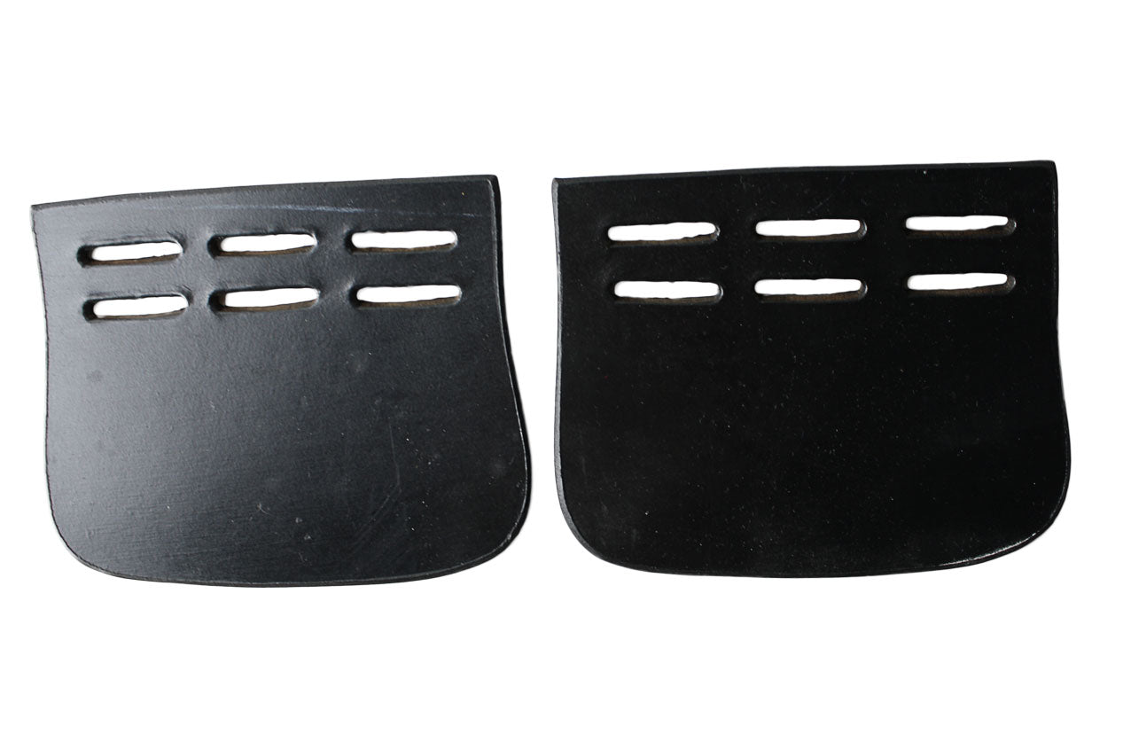 Girth Buckle Guard Leather Black / All