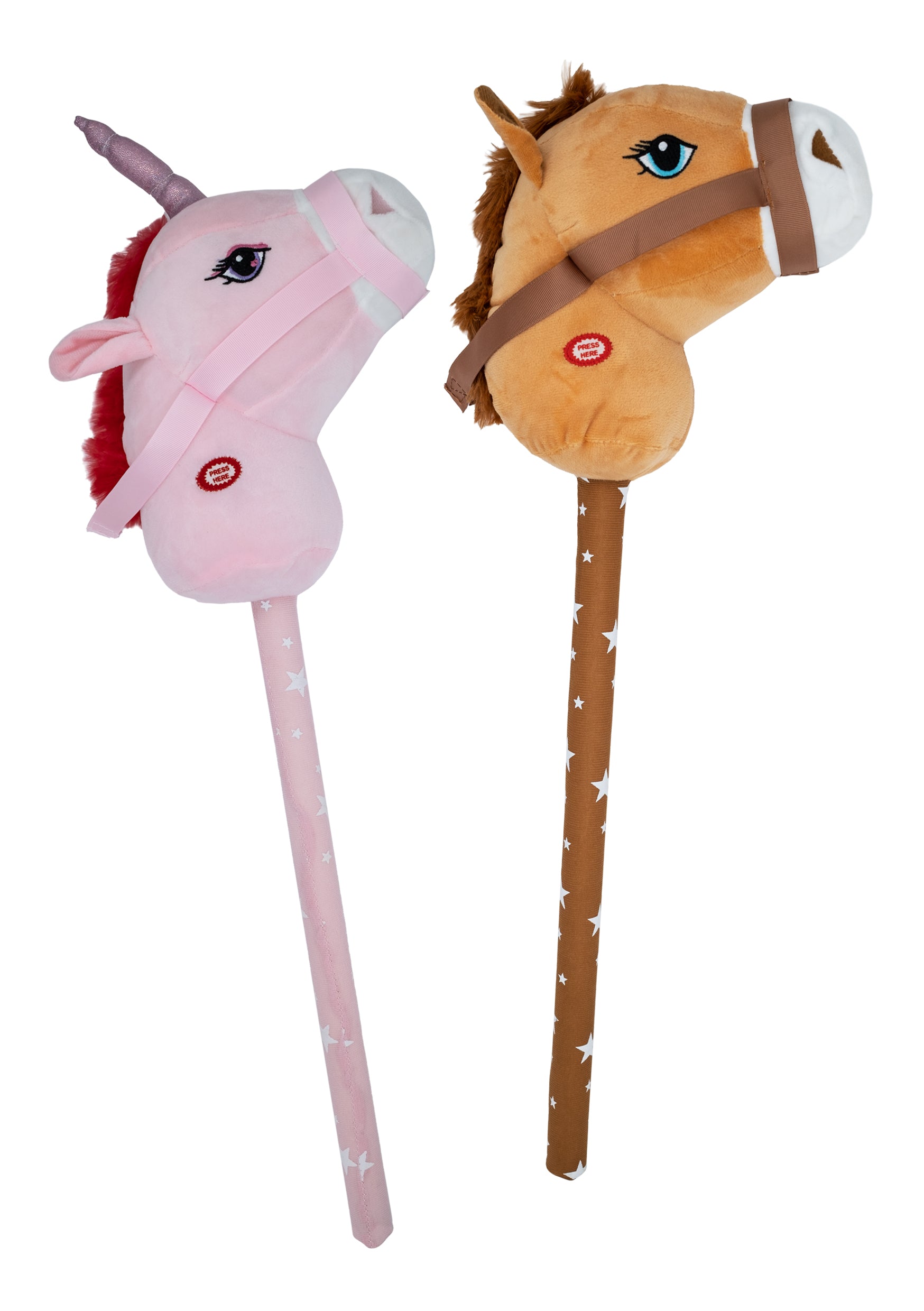 Plush Stick Horse Brown / All