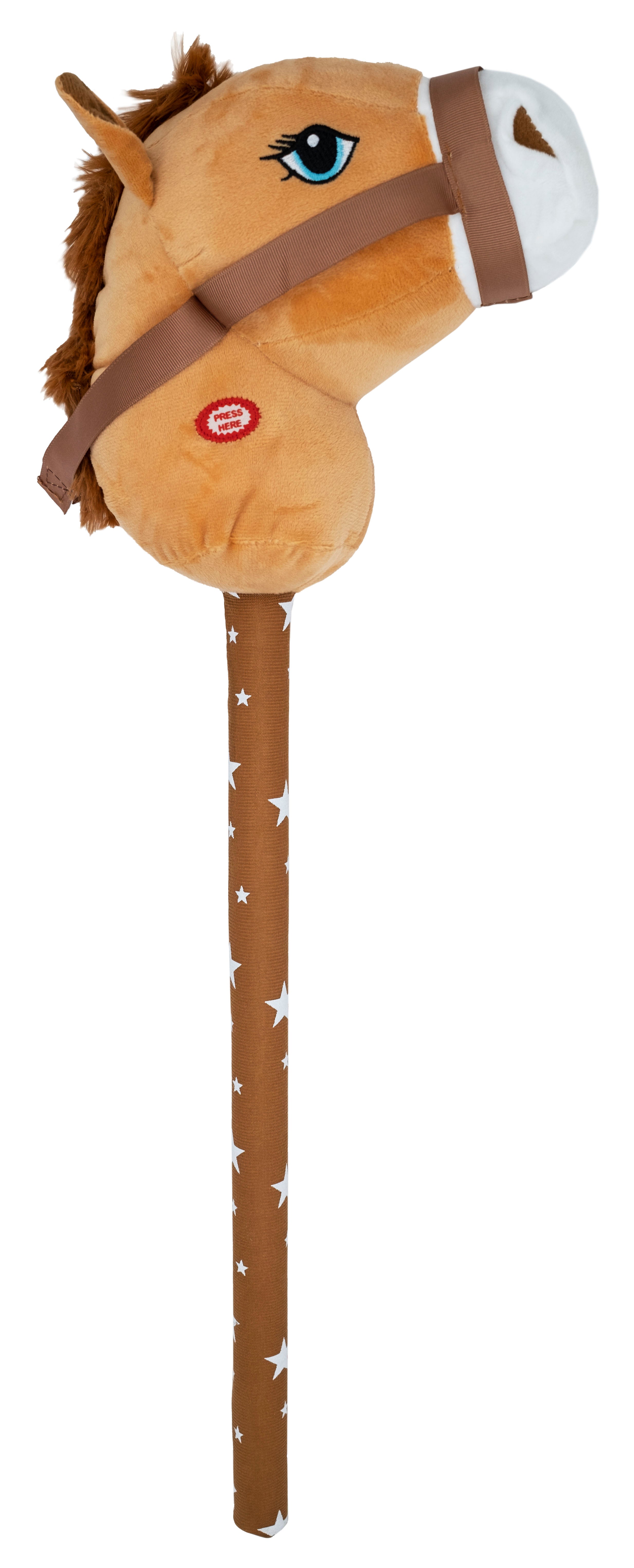 Plush Stick Horse Brown / All