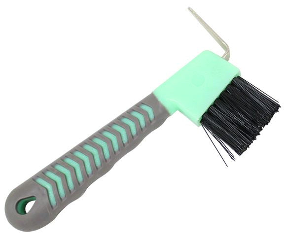 Softgrip Hoof Pick with Brush (Asst)
