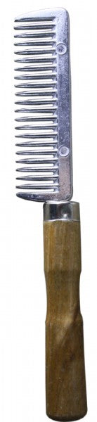 Mane And Tail Comb W/Wooden Handle