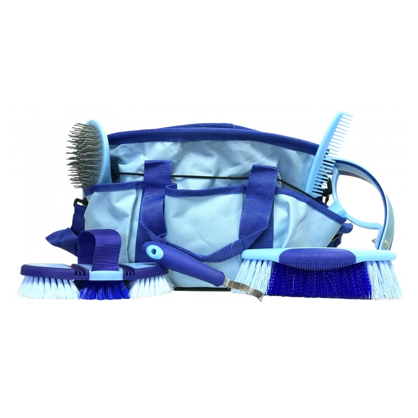 Grooming Kit Tote Bag 6pc (RBlu/Sky Blu)