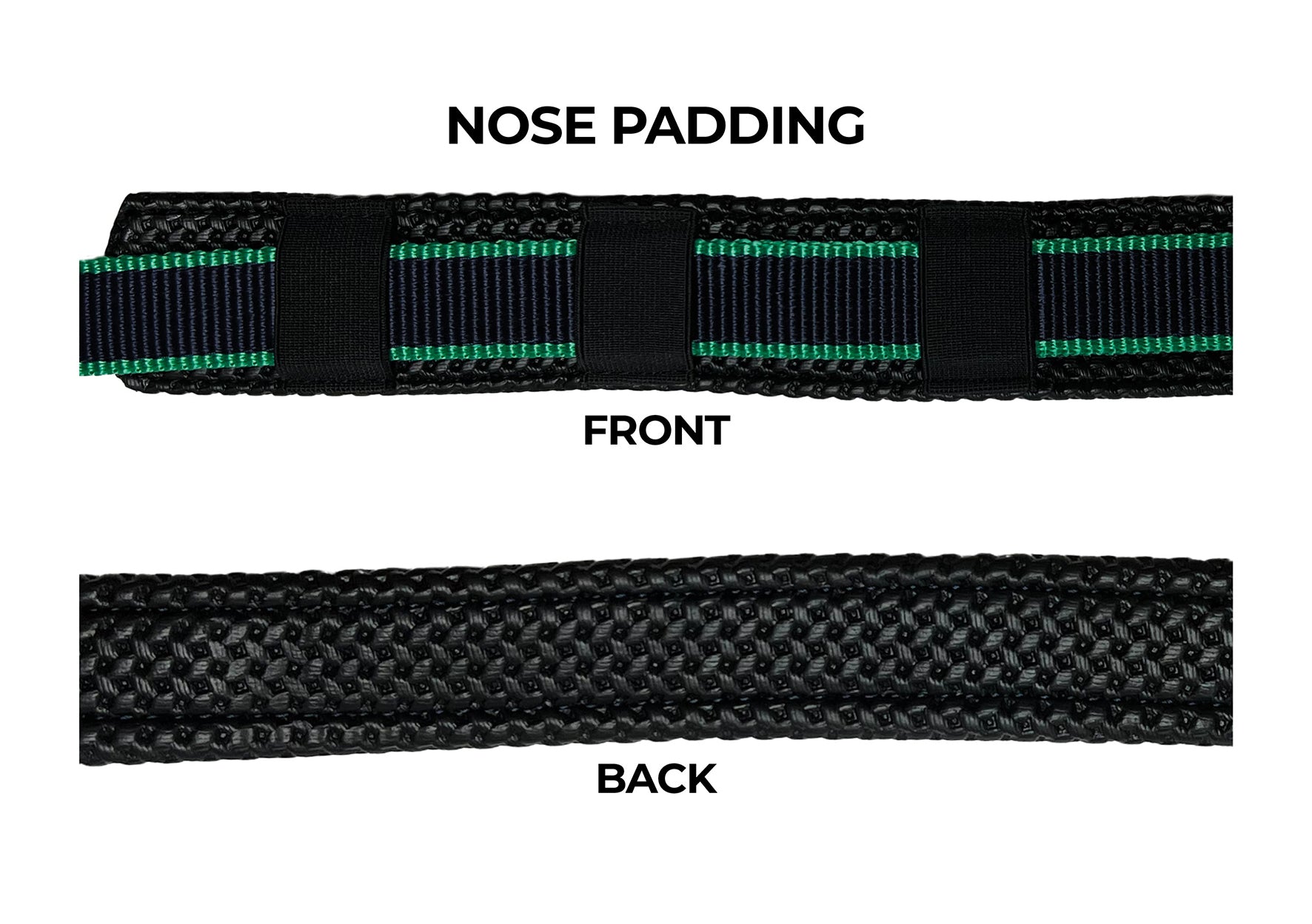 Enzo D.lux Padded Halter Green/Navy / Cob