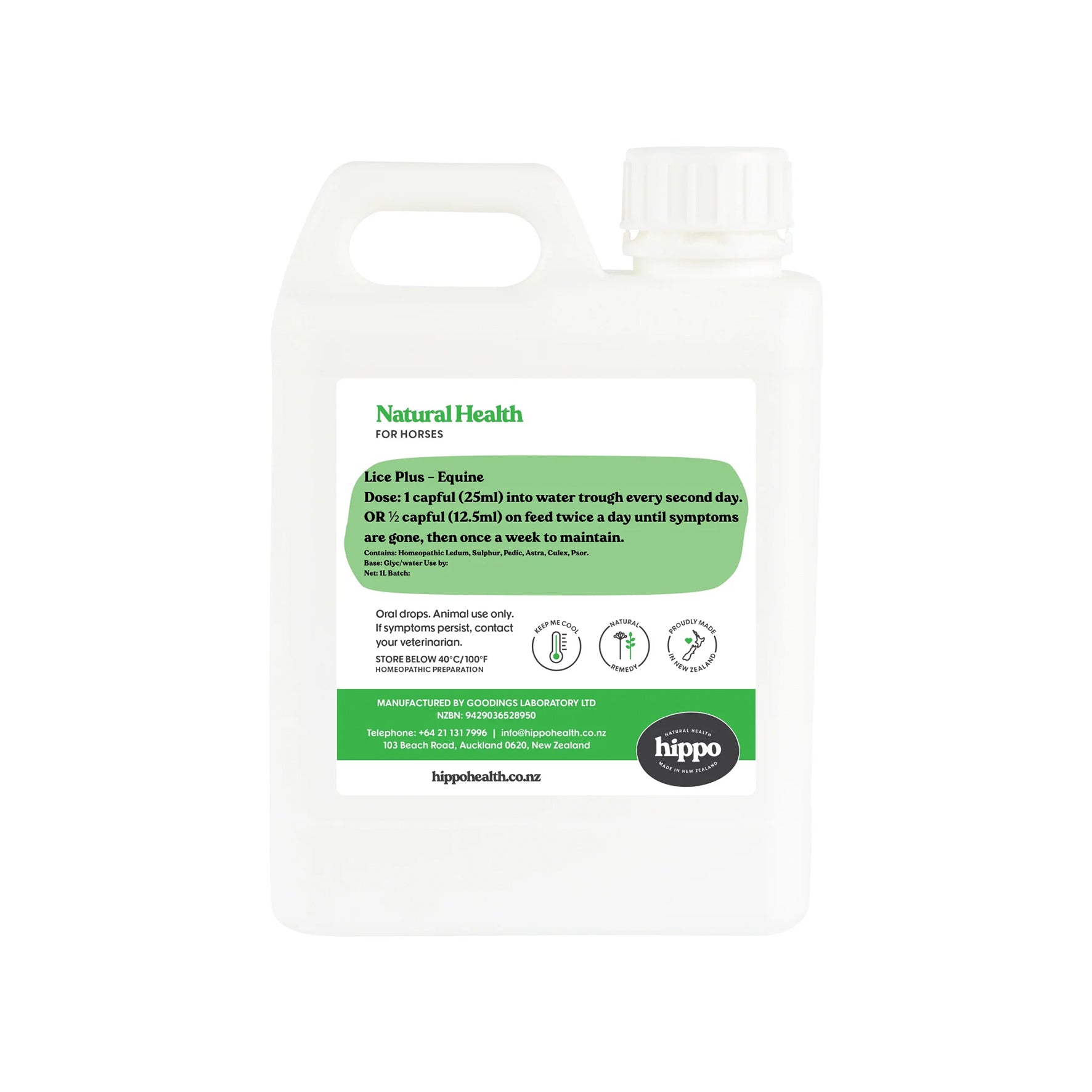 Hippo Health Lice Plus Equine (1L)