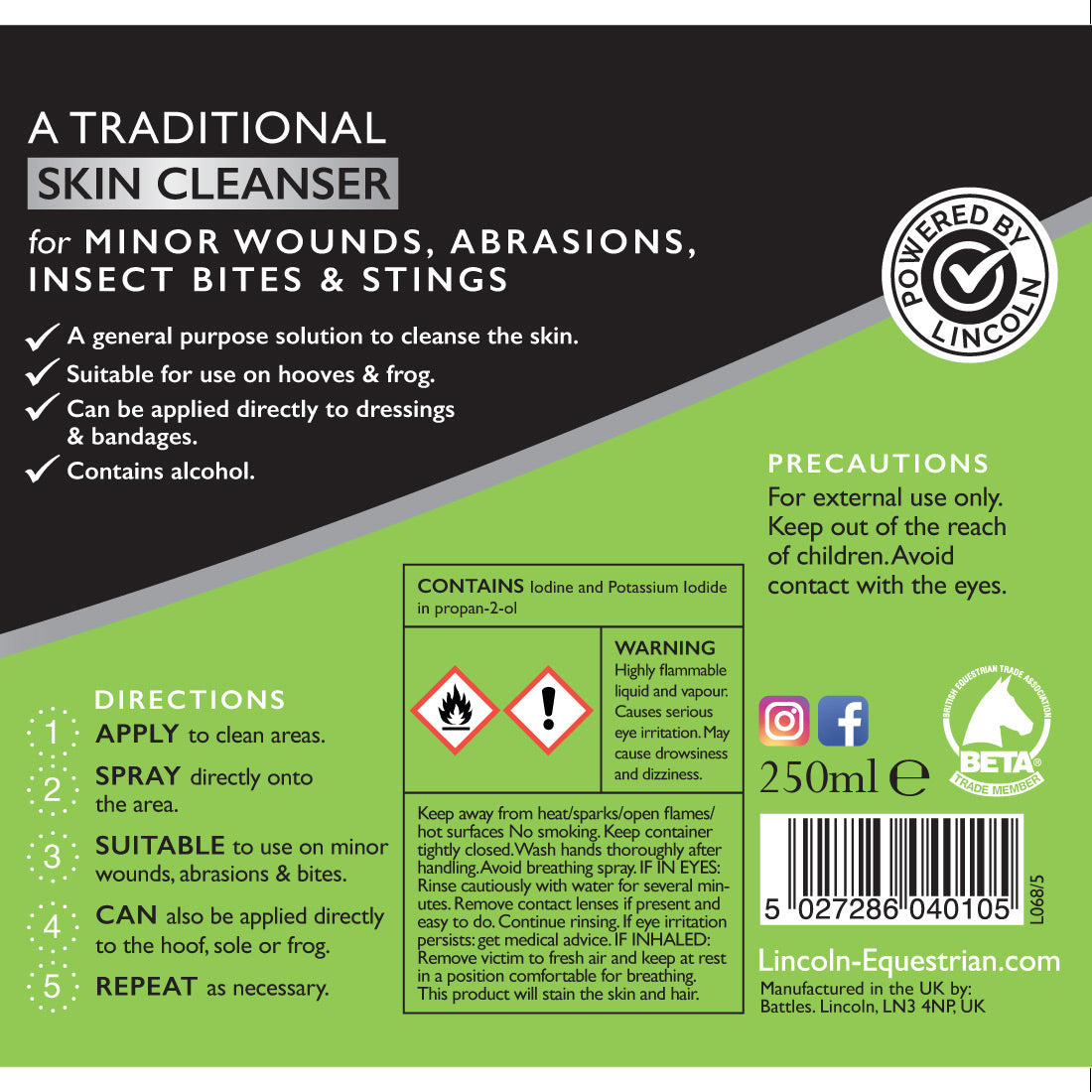 Lincoln Iodine Solution (250ml)