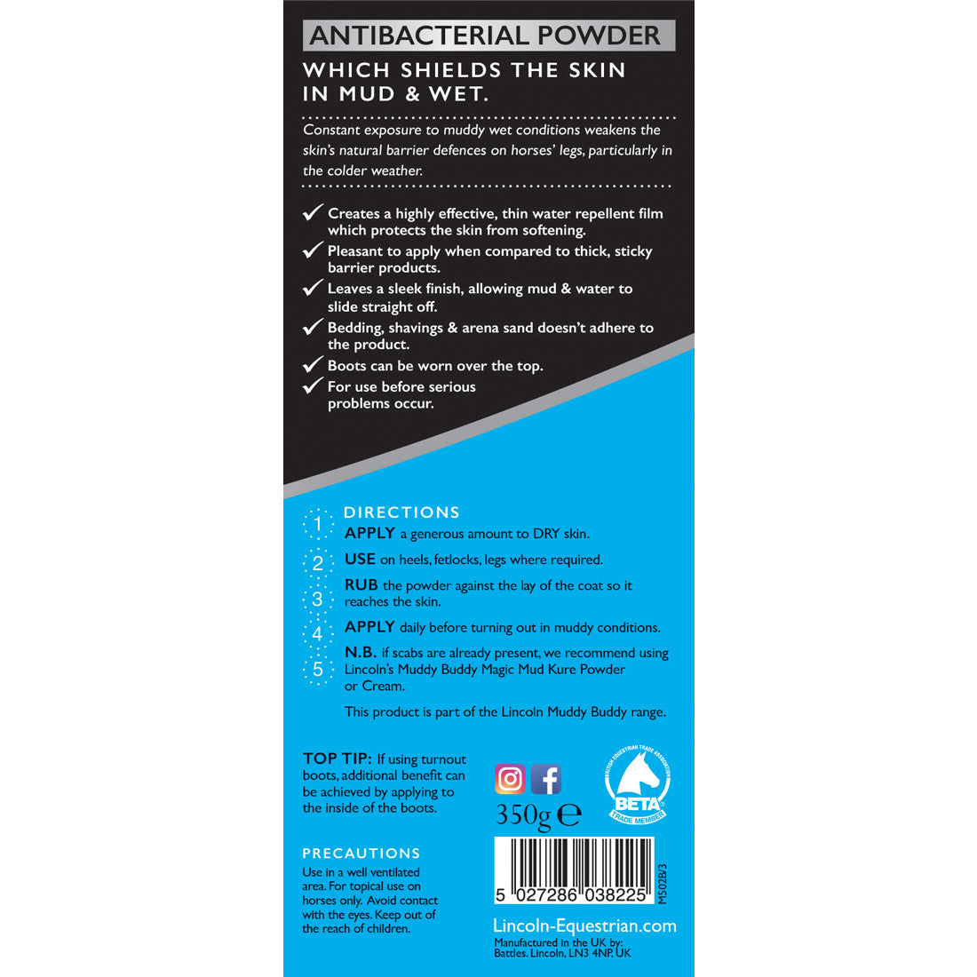 Lincoln Muddy Buddy Powder (350g)