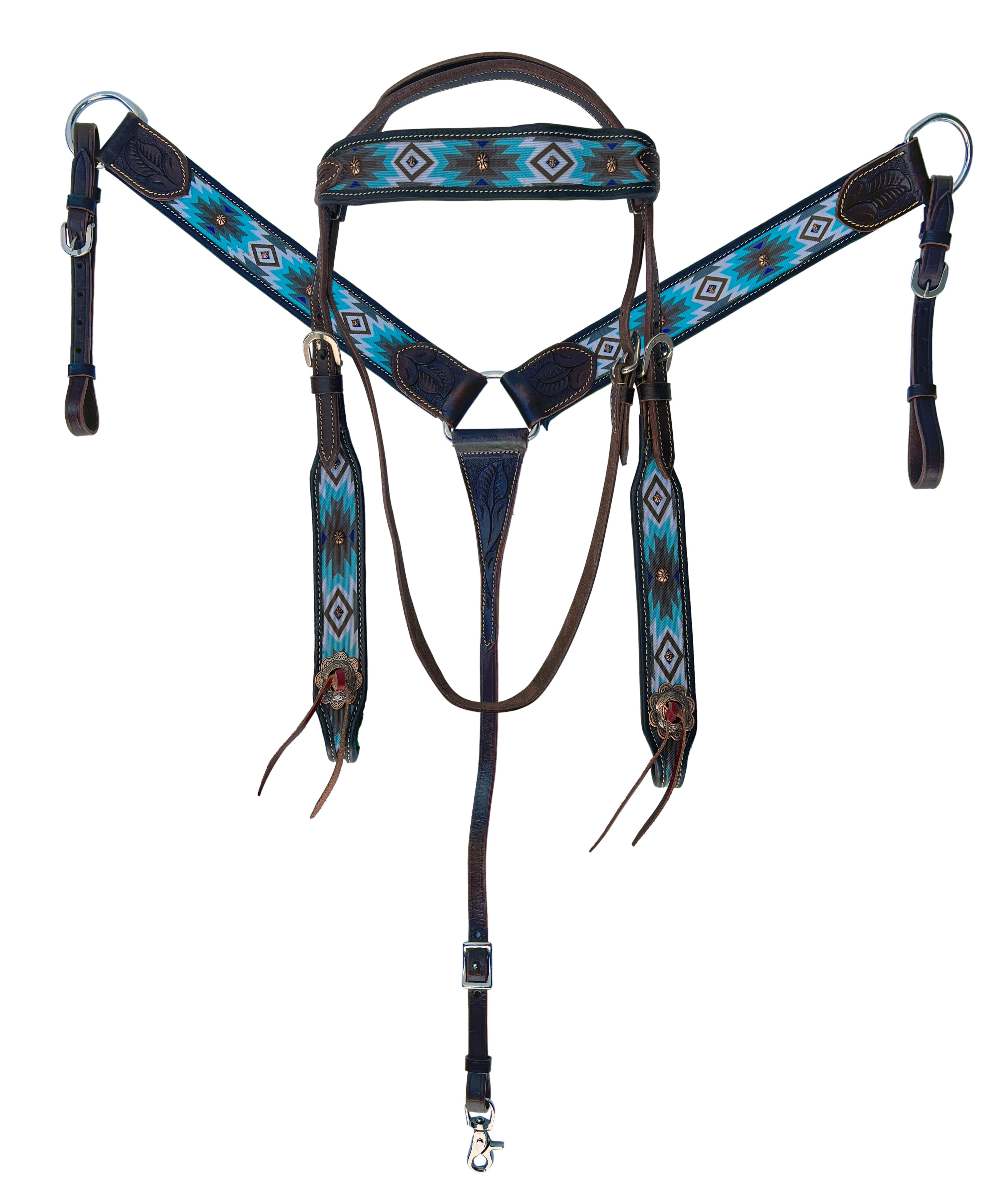 Origin Bridle & Bplate Set-Dark Navajo