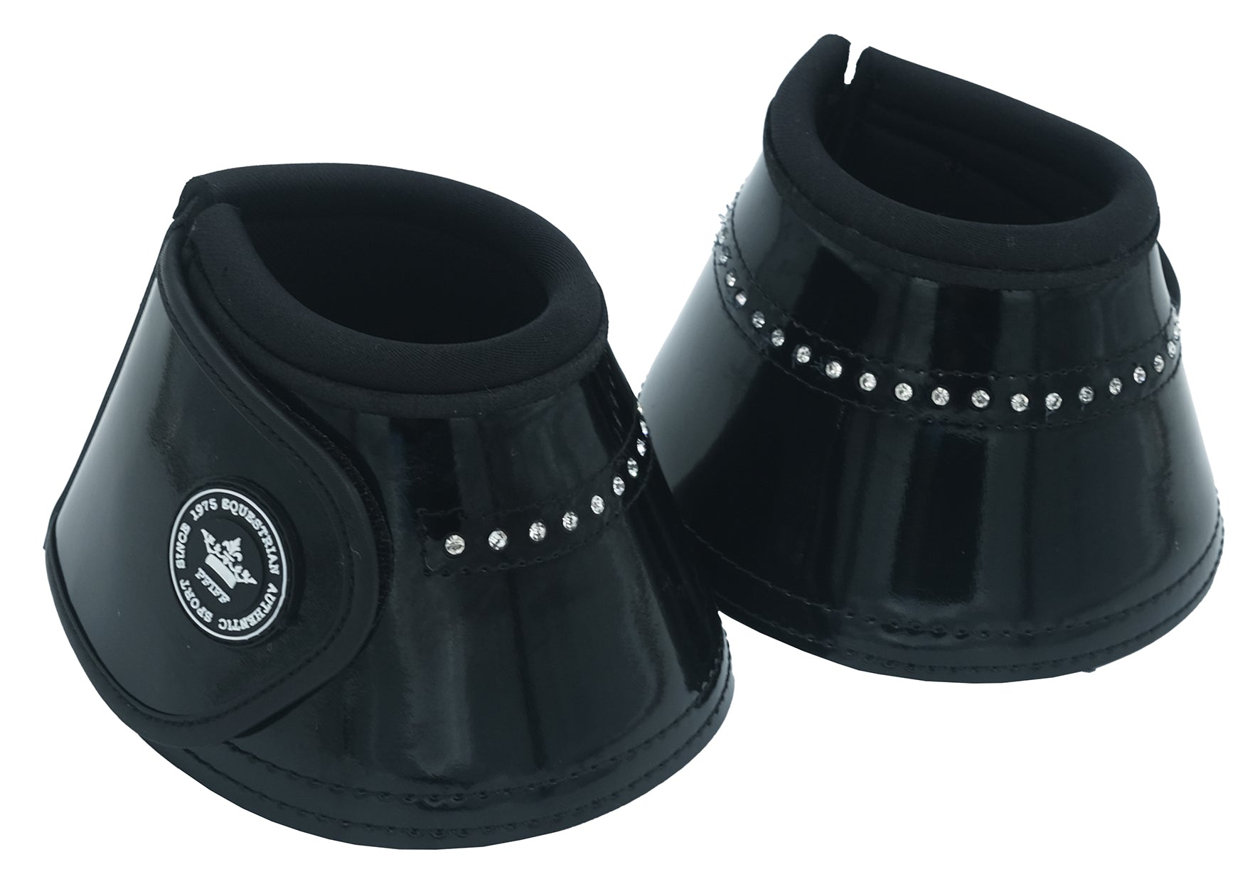 PFIFF Shiny Crystal Bell Boots % Black / Large