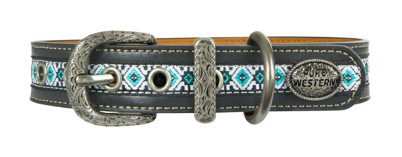 Pure Western Tomas Dog Collar Black / Large