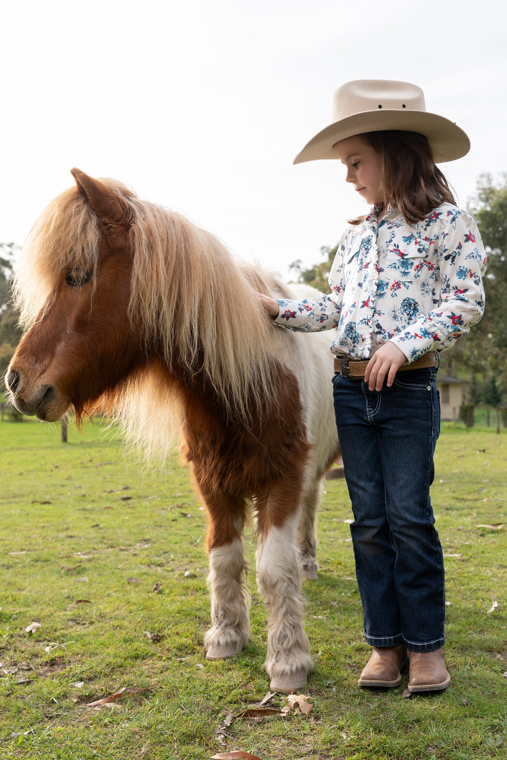 Pure Western Girls Flora Shirt % Multi / 10