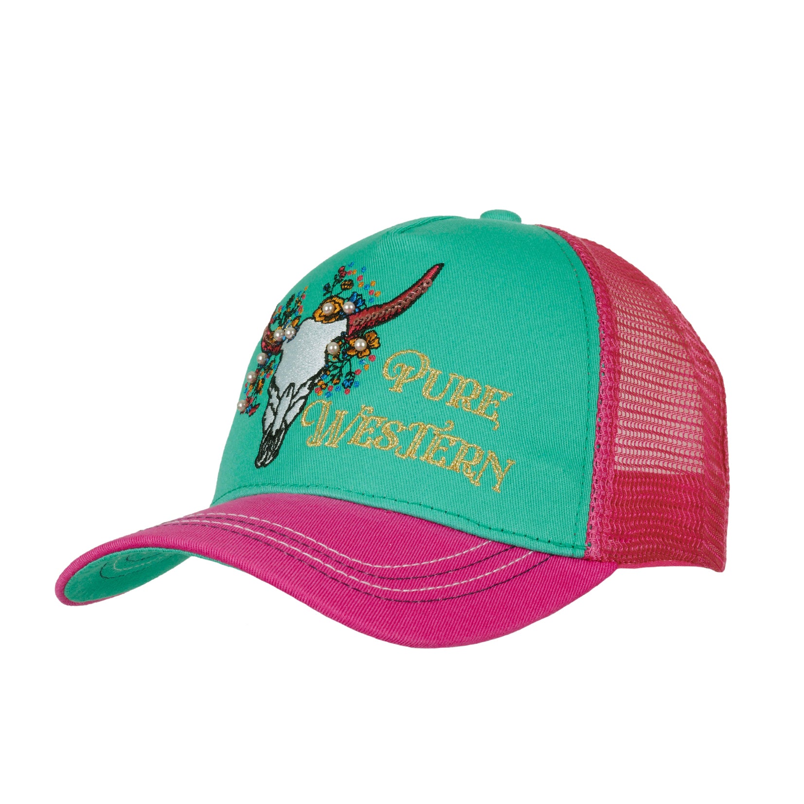 Pure Western Kids Tina Trucker Cap(Pnk)%