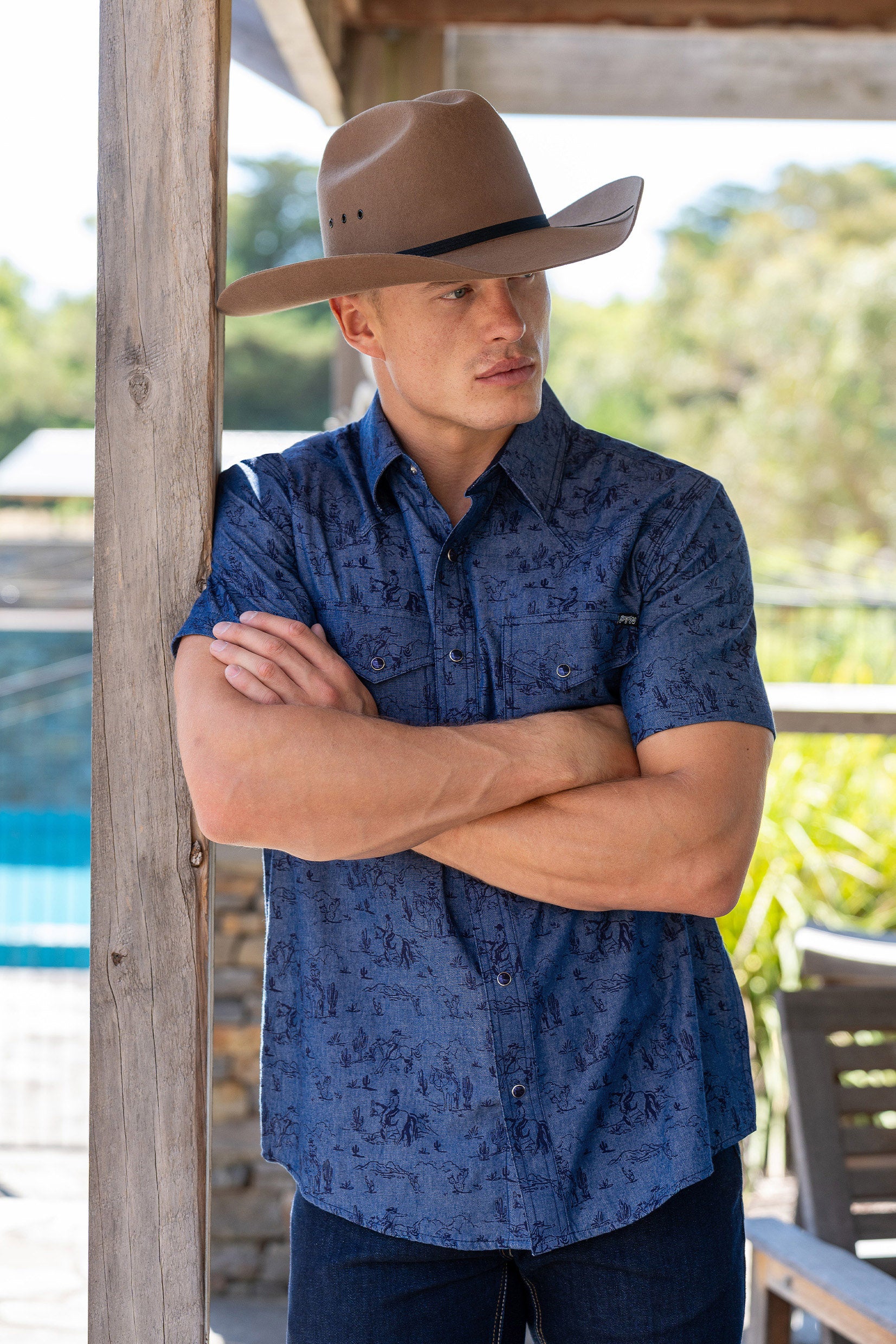 Pure Western Mens Travis SS Shirt One / Large