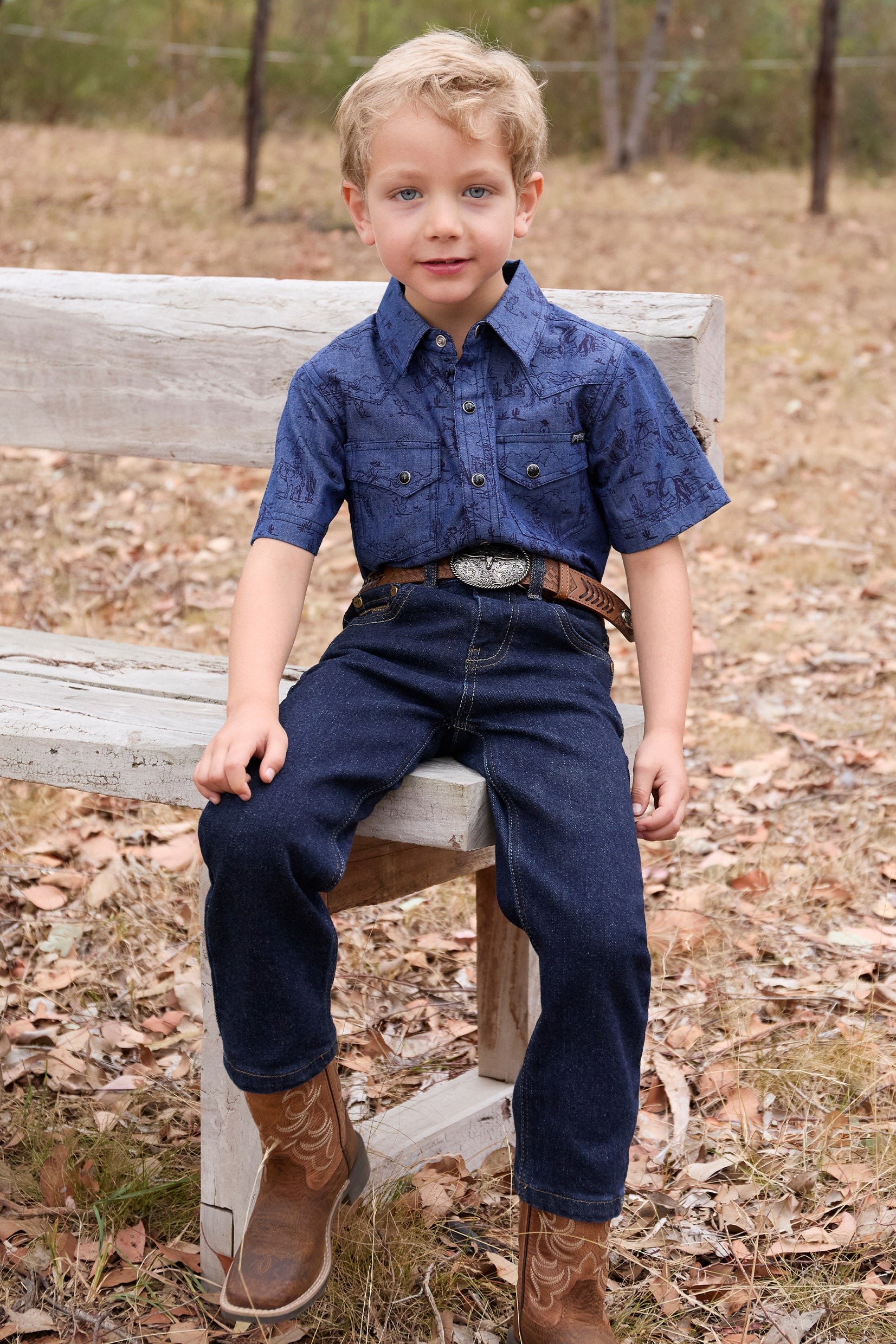 Pure Western Boys Travis SS Shirt One / 10